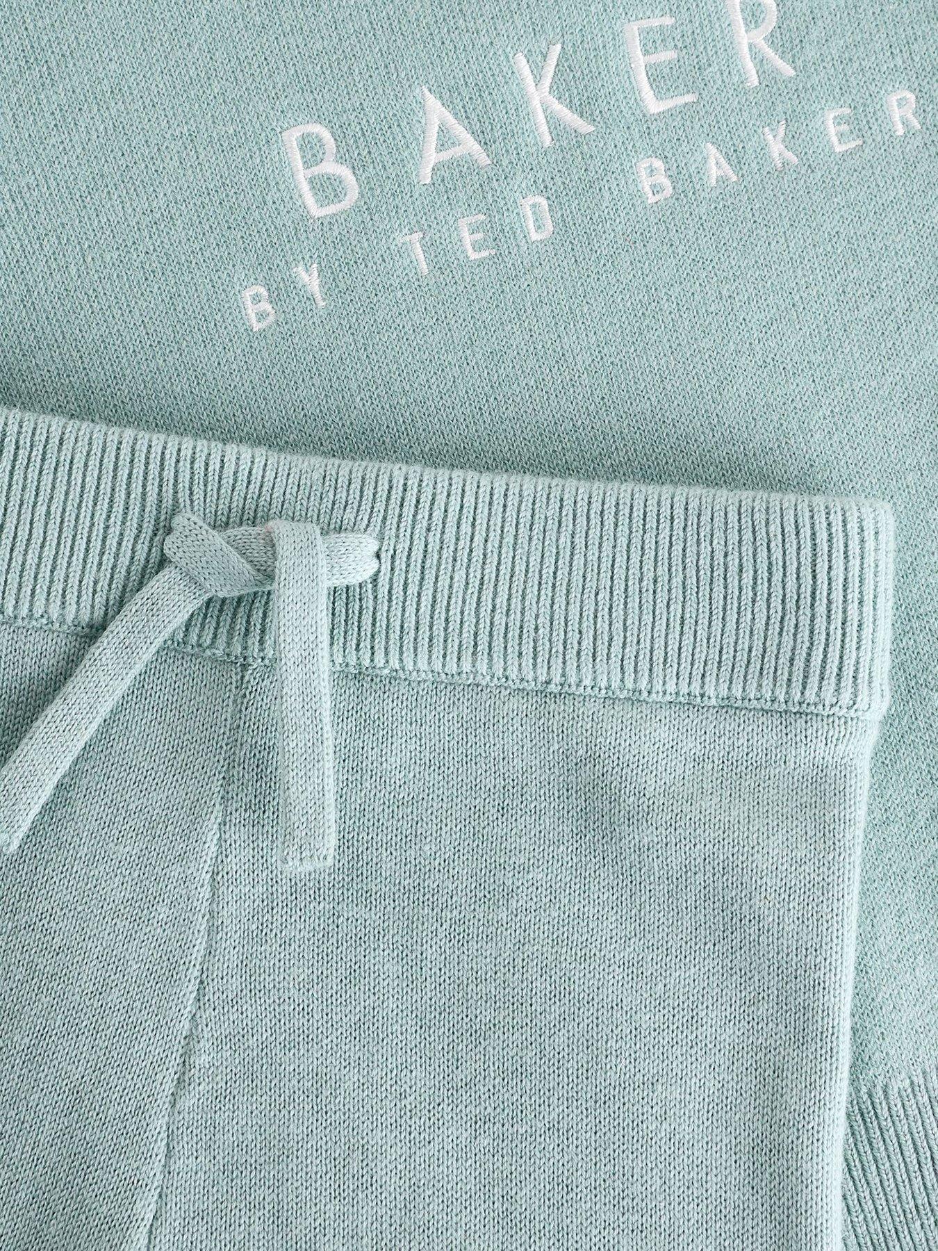 Image 5 of 6 of Ted Baker Baby Boys Knitted Top &amp; Jogger Set - Green