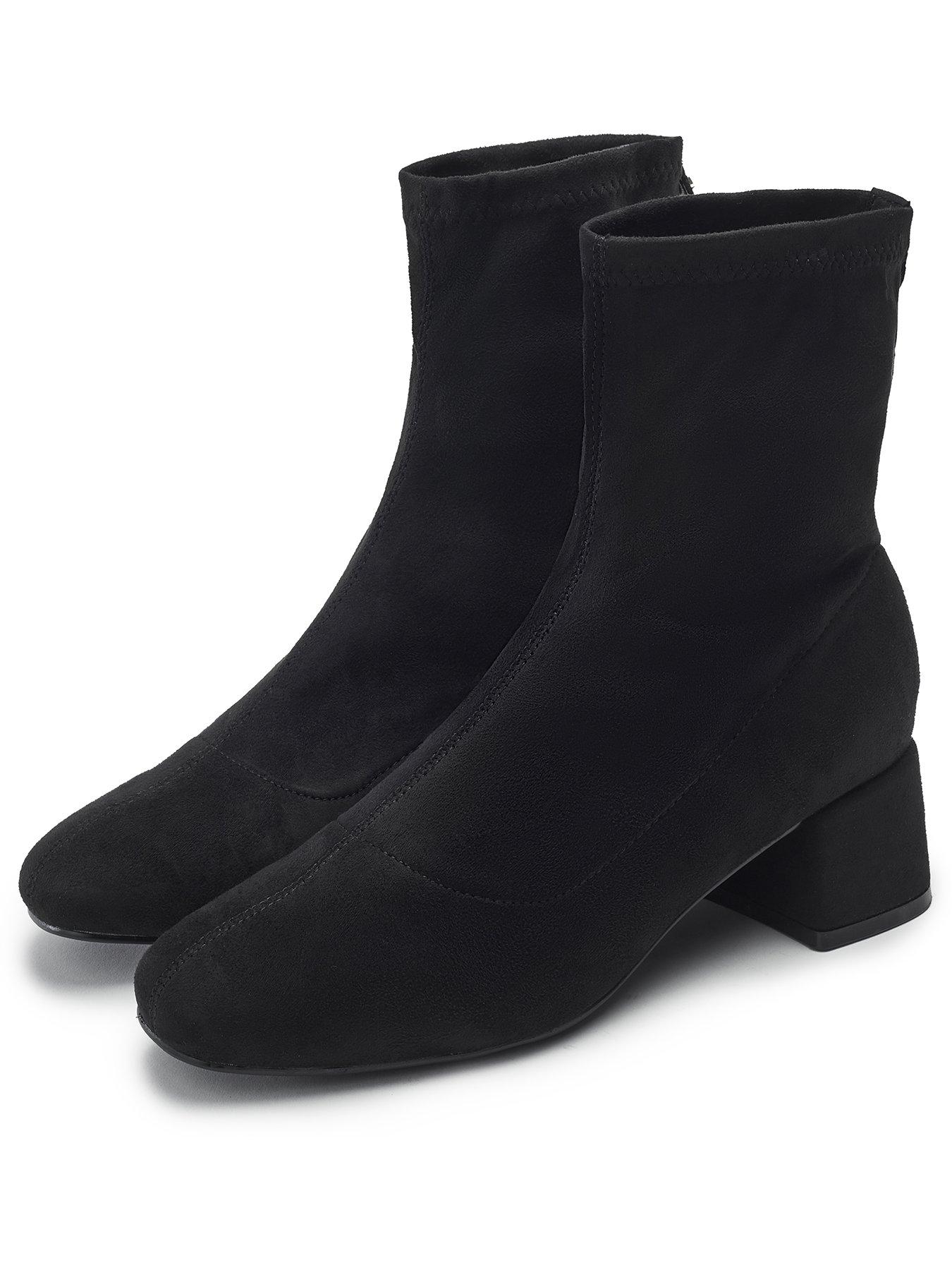 moda-in-pelle-stretch-low-heel-sock-boot--blackstillFront
