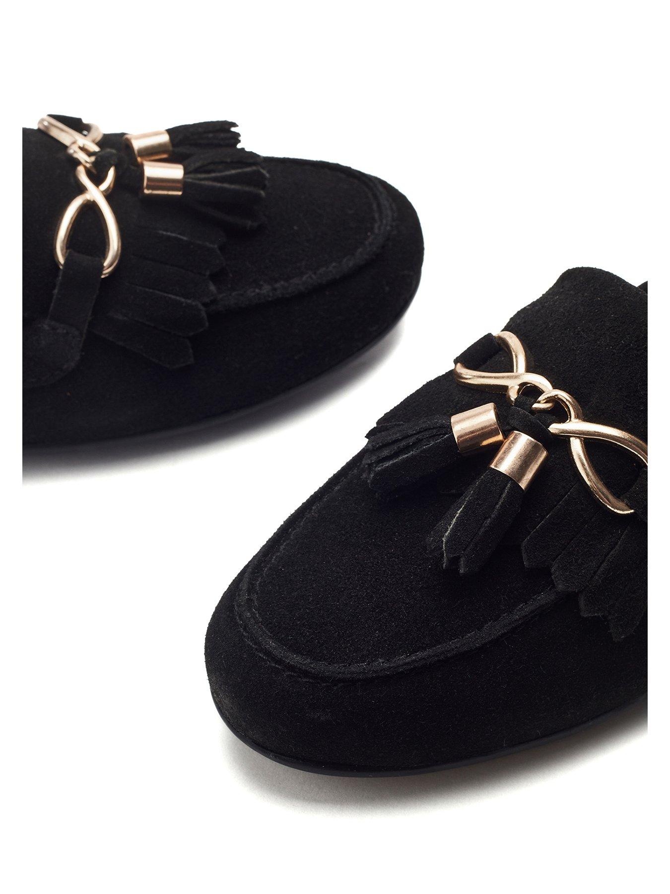 Image 3 of 5 of Moda In Pelle Essana Suede Loafer - Black