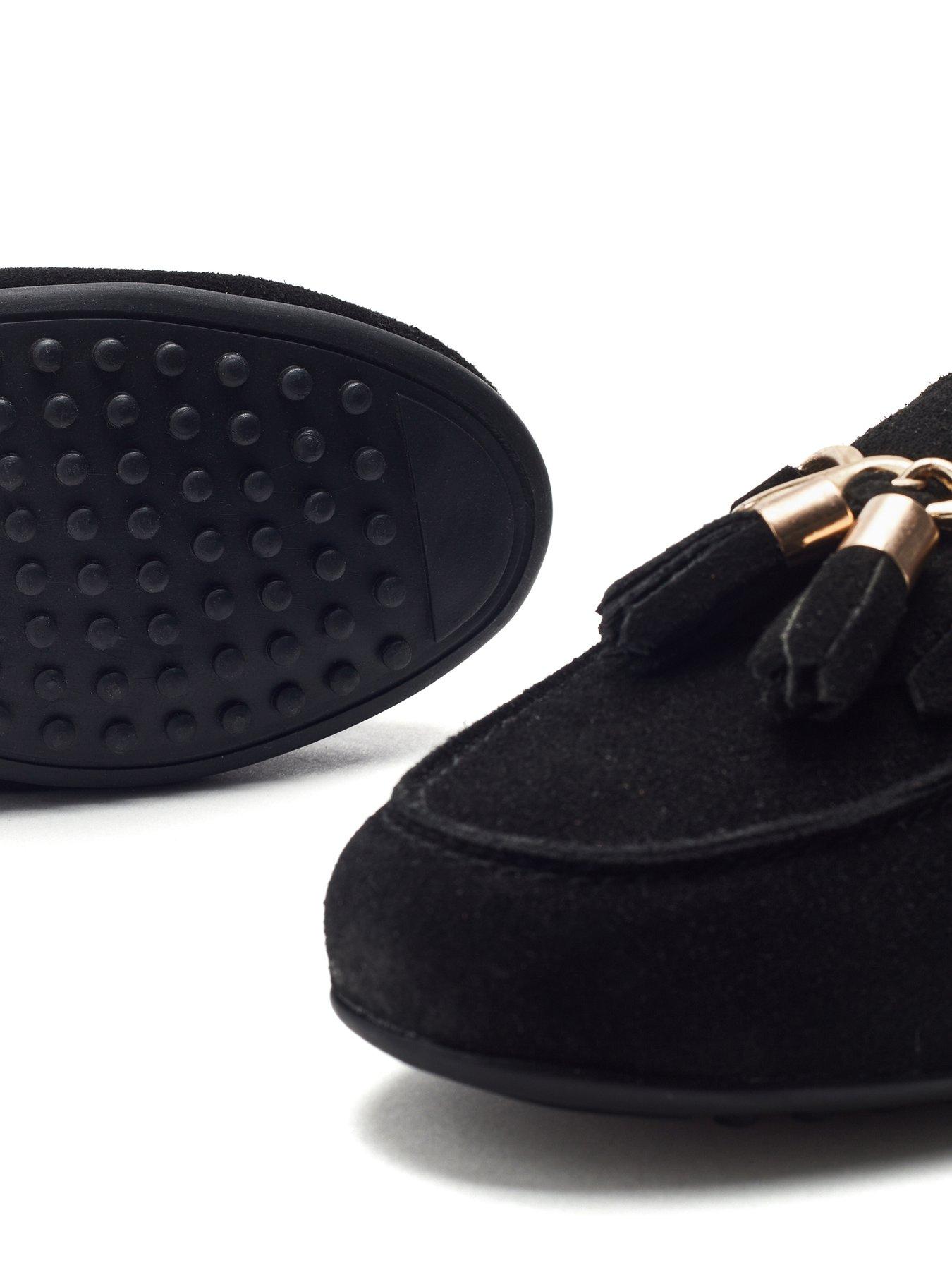 Image 4 of 5 of Moda In Pelle Essana Suede Loafer - Black