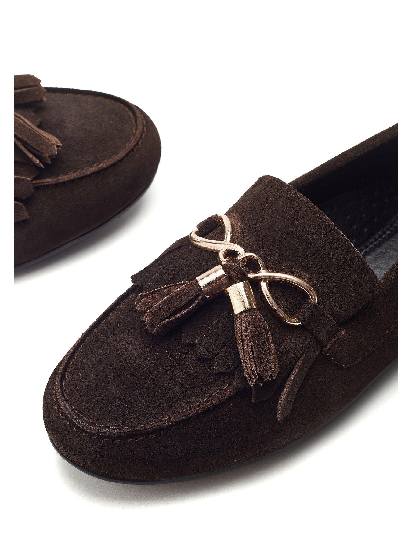 Image 3 of 4 of Moda In Pelle Essana Suede Loafer - Brown