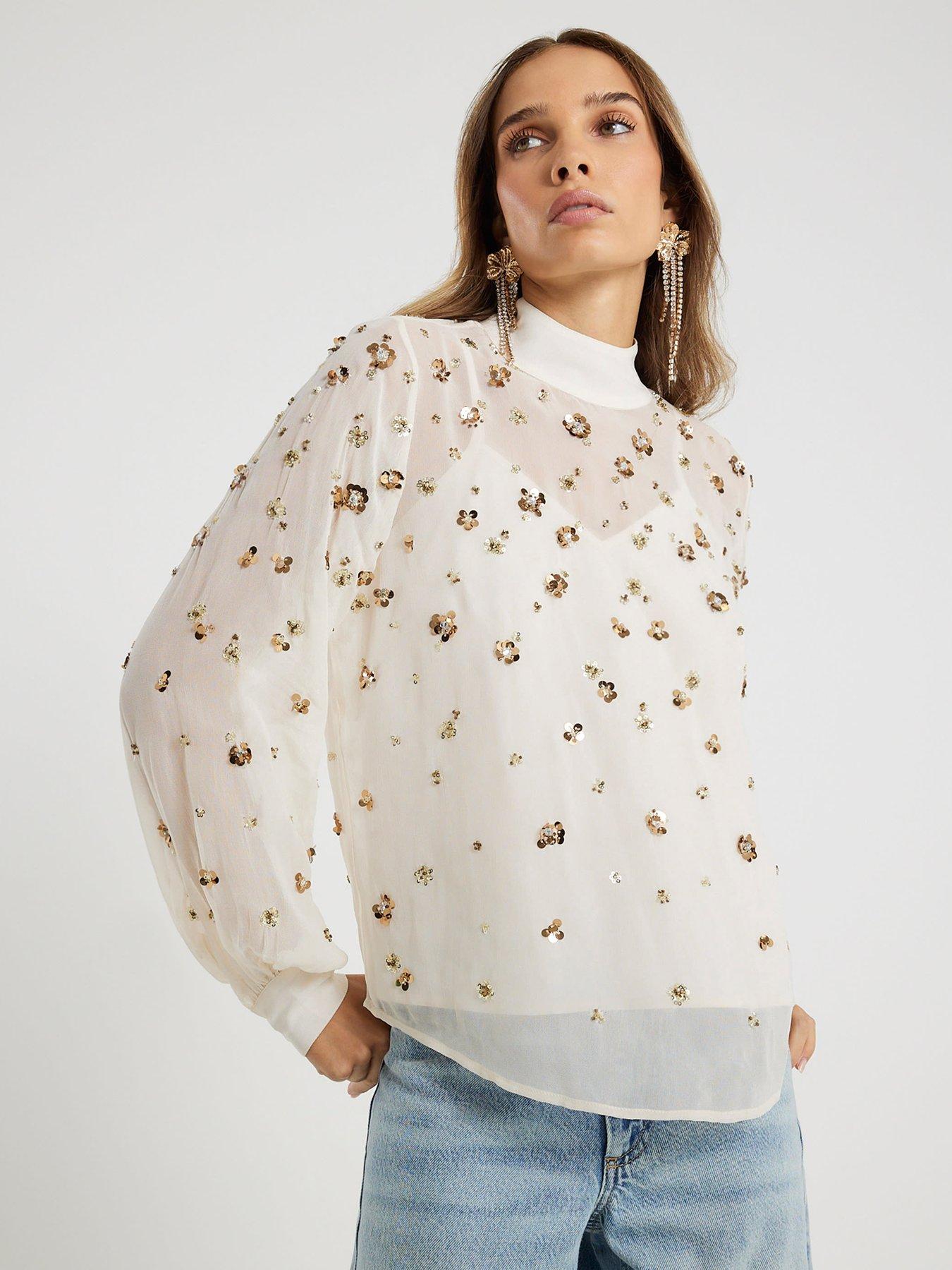 river-island-long-sleeve-embellished-top-white