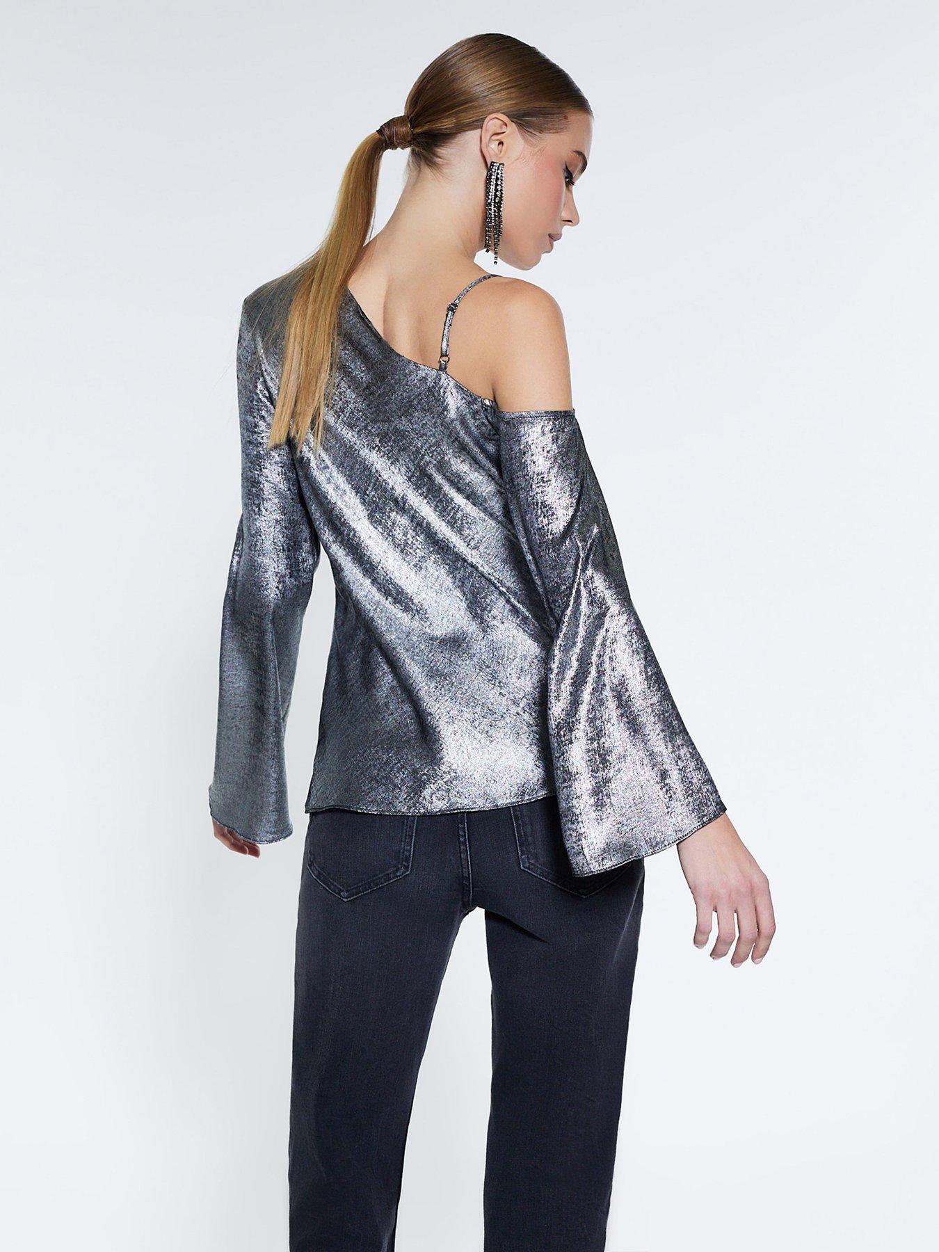 river-island-metallic-one-shoulder-top-silverstillFront
