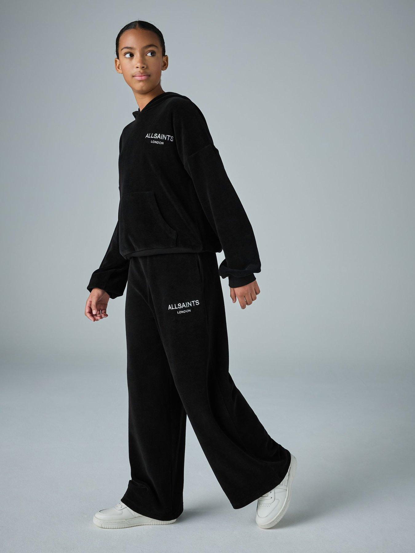 smallsaints-older-girls-velour-hoodie-set-black