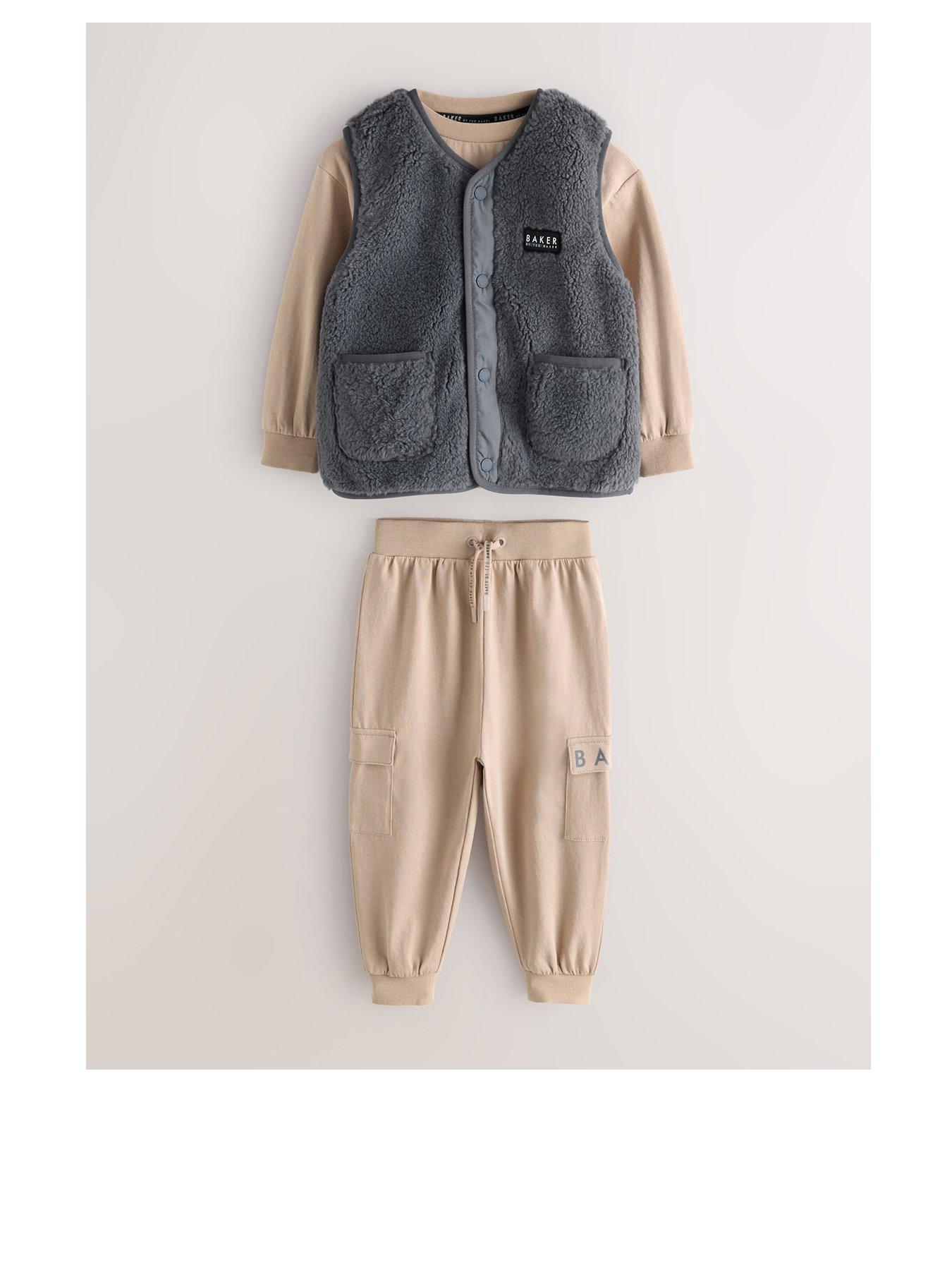 Ted Baker Baby Boys Gilet Set - Brown