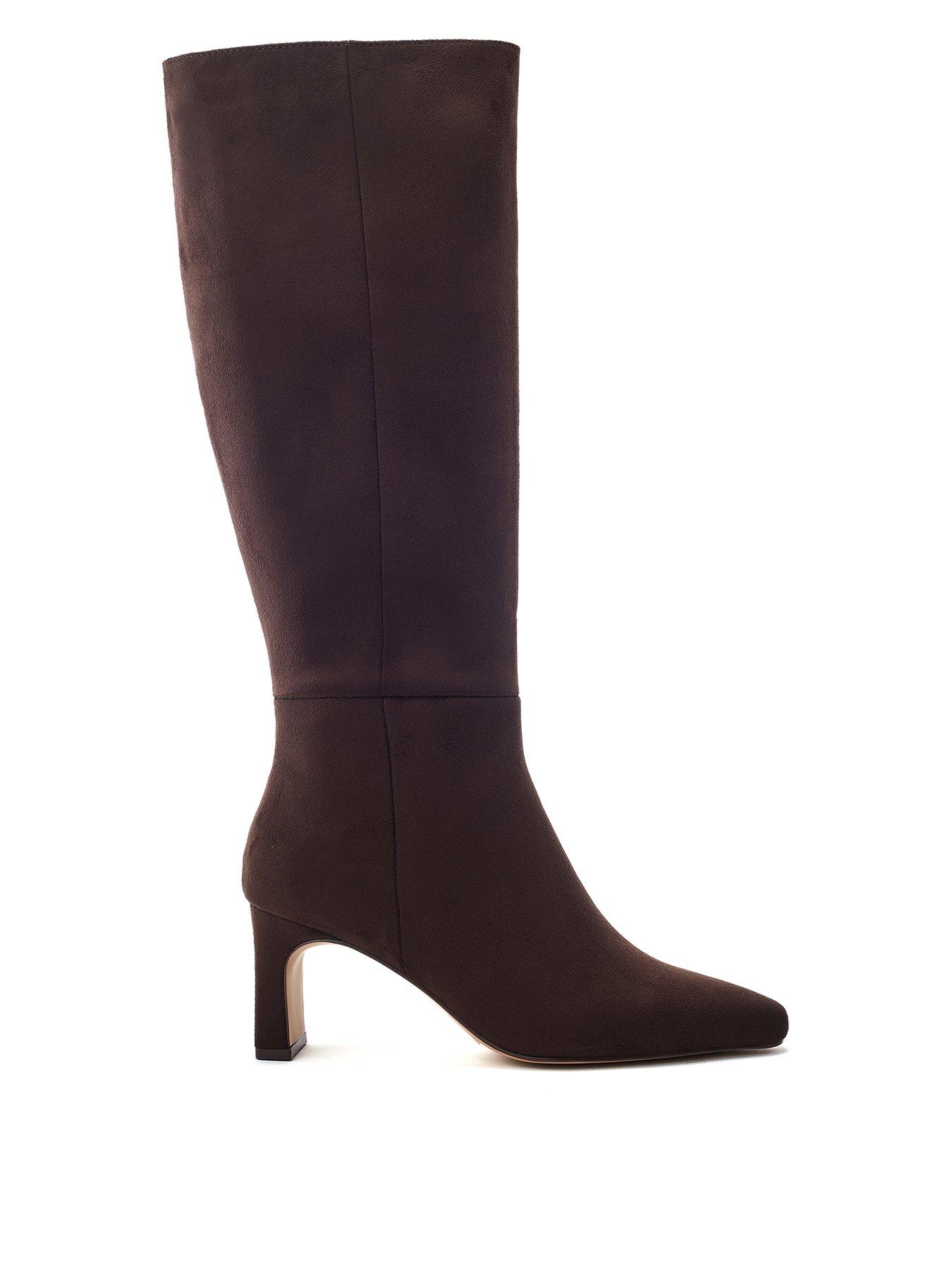 Moda In Pelle Santi Heeled Knee Boot - Brown