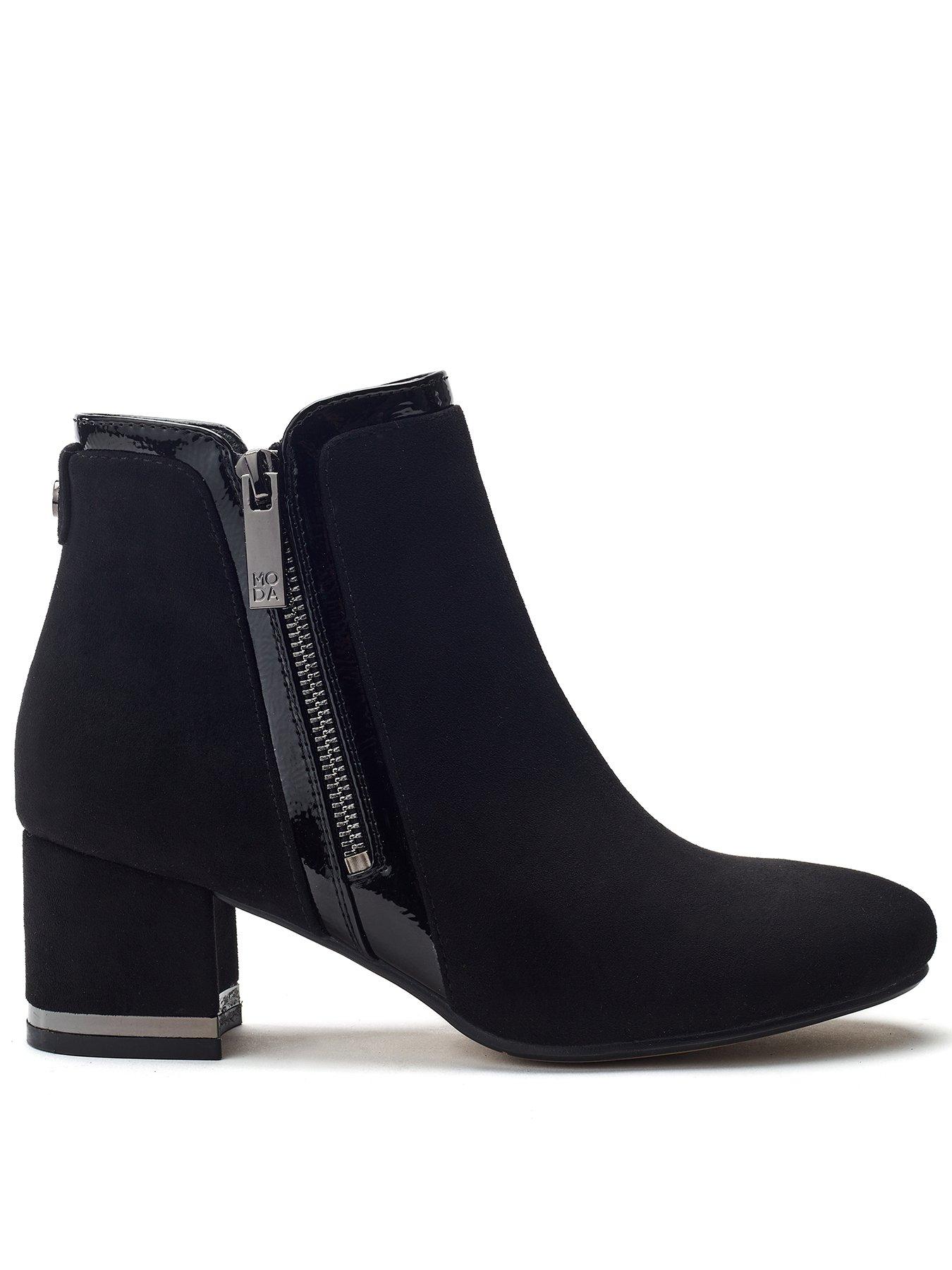 Moda In Pelle Pajor Heeled Ankle Boot - Black