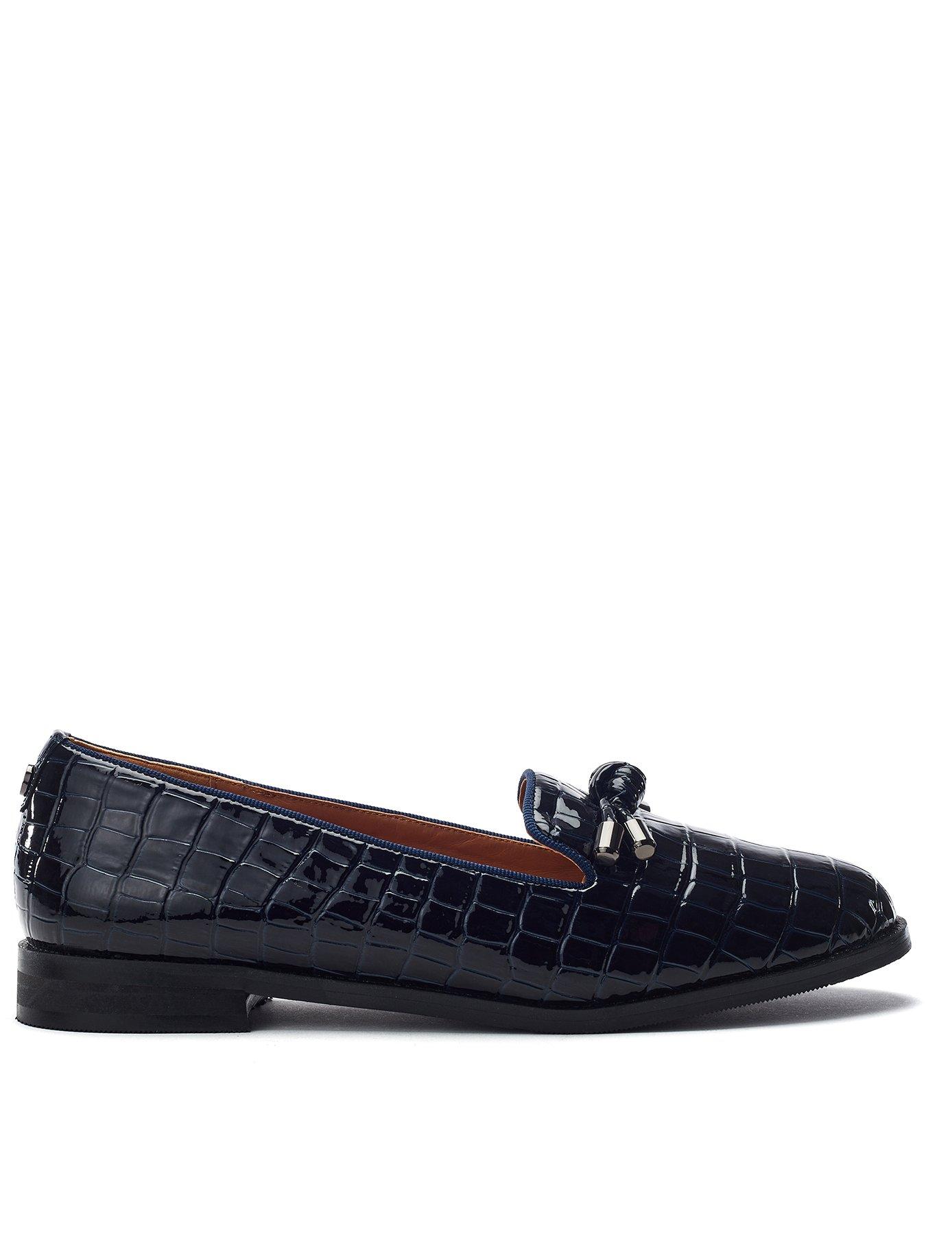 Moda In Pelle Fillipa Patent Loafer - Navy