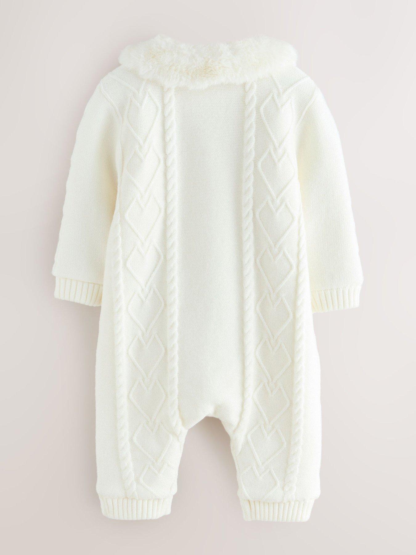 Image 2 of 6 of Ted Baker Baby Girls Knit Pramsuit - Pink