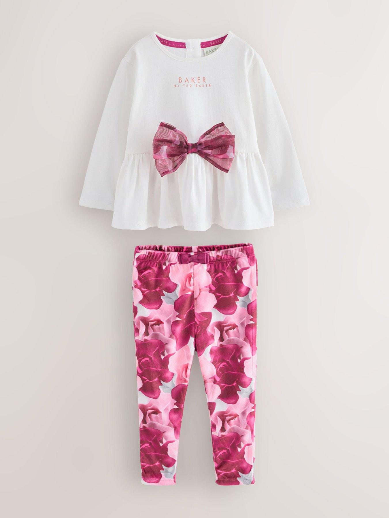 ted-baker-younger-girls-bow-top-amp-legging-set-reddetail
