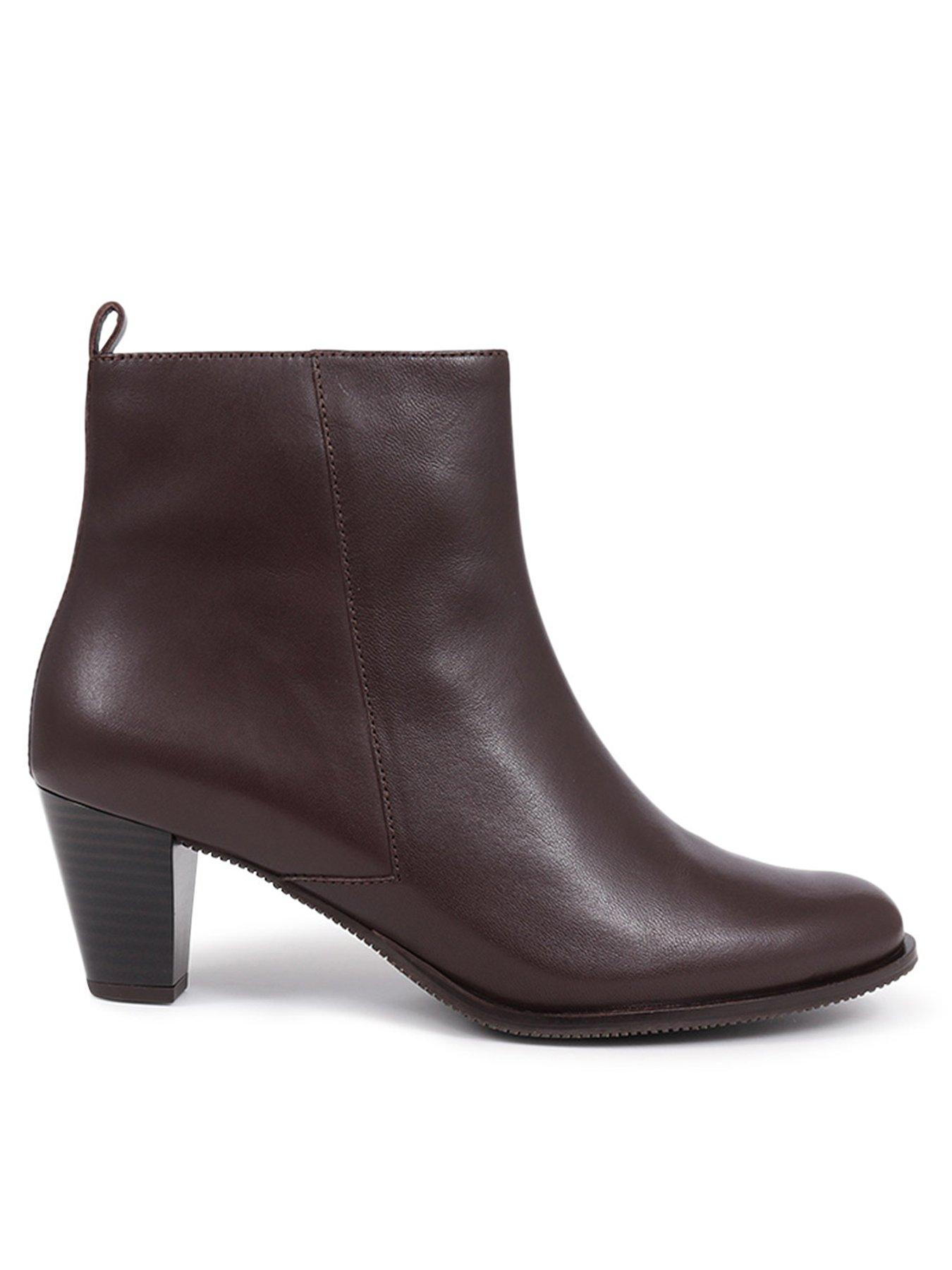 Jones Bootmaker Leianna Heeled Ankle Boot - Brown