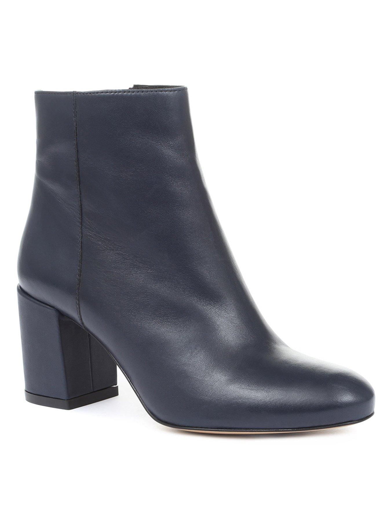 Image 2 of 5 of Jones Bootmaker Neptune Heeled Ankle Boot - Navy