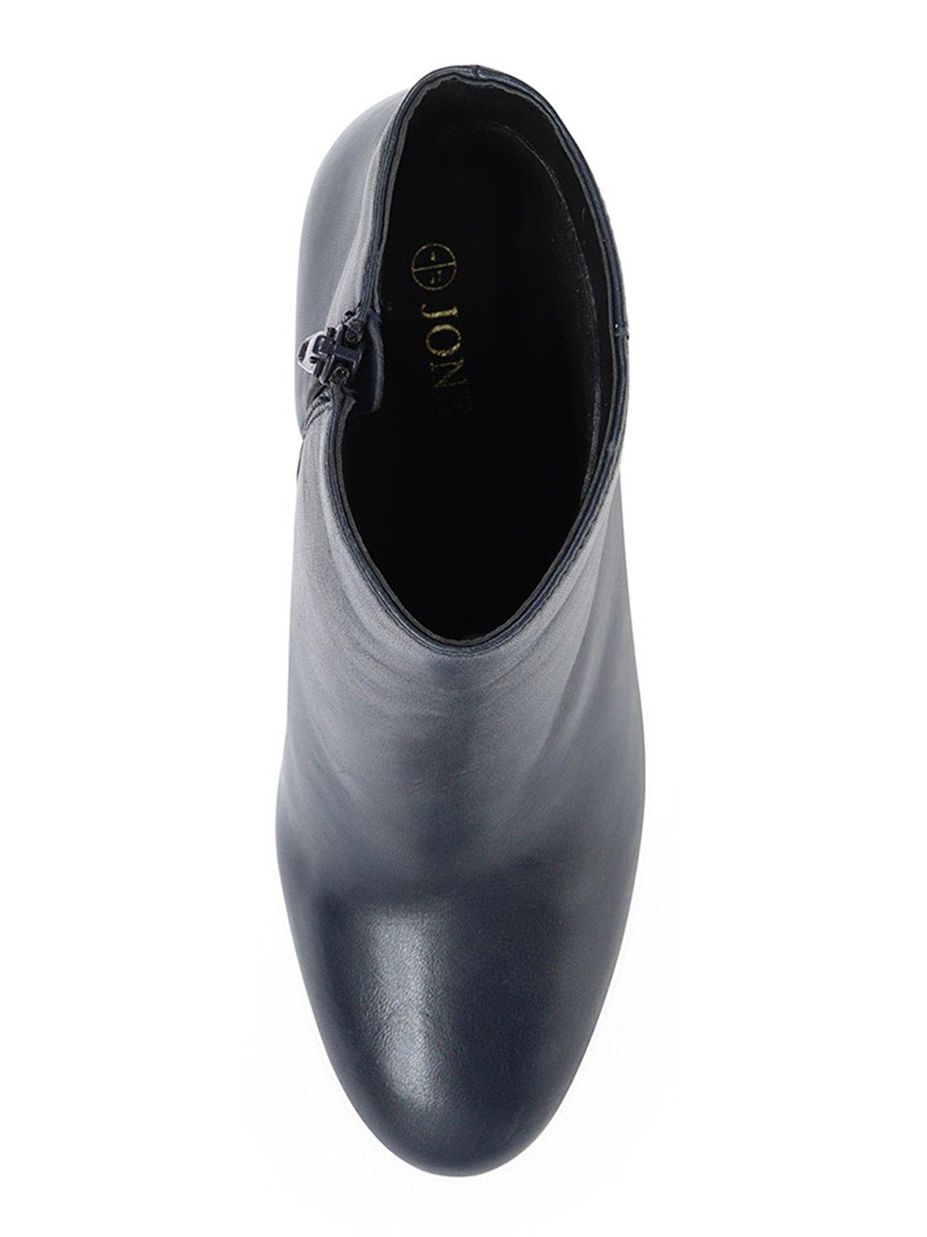 Image 4 of 5 of Jones Bootmaker Neptune Heeled Ankle Boot - Navy