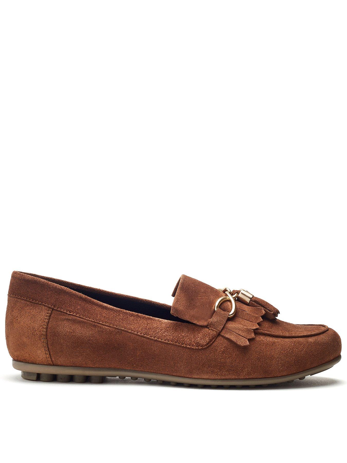 Moda In Pelle Essana Suede Loafer - Tan