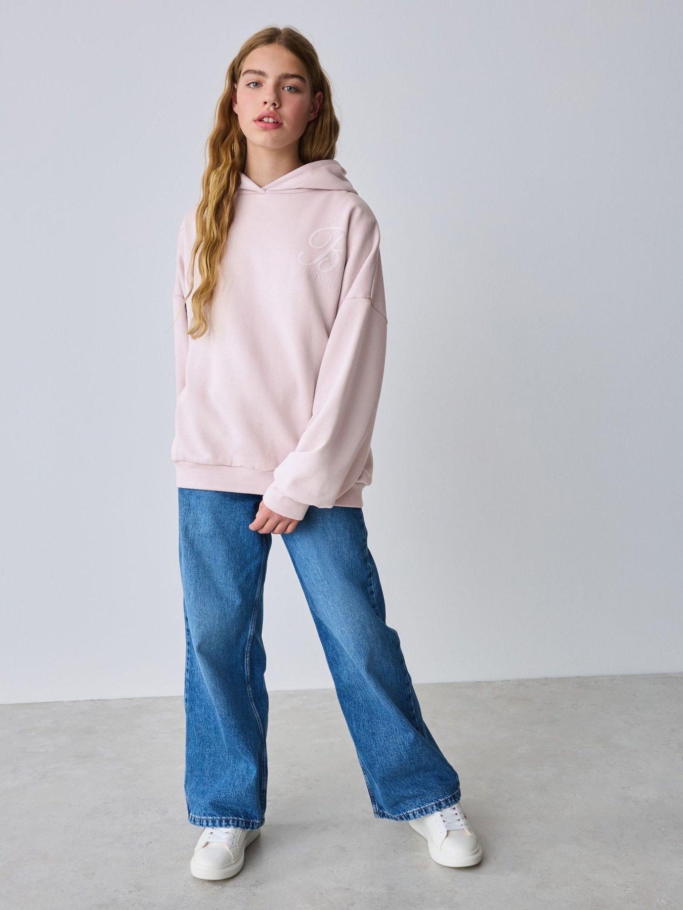 ted-baker-older-girls-hoodie-pink