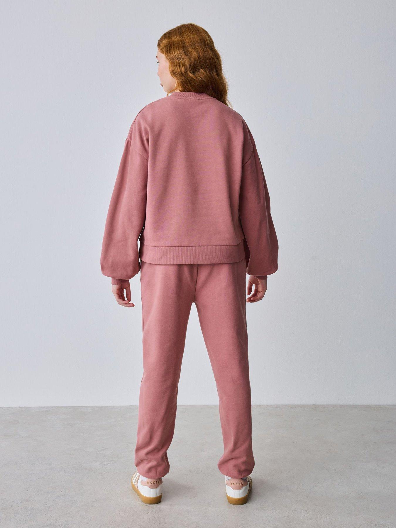 ted-baker-older-girls-logo-sweat-set-pinkstillFront