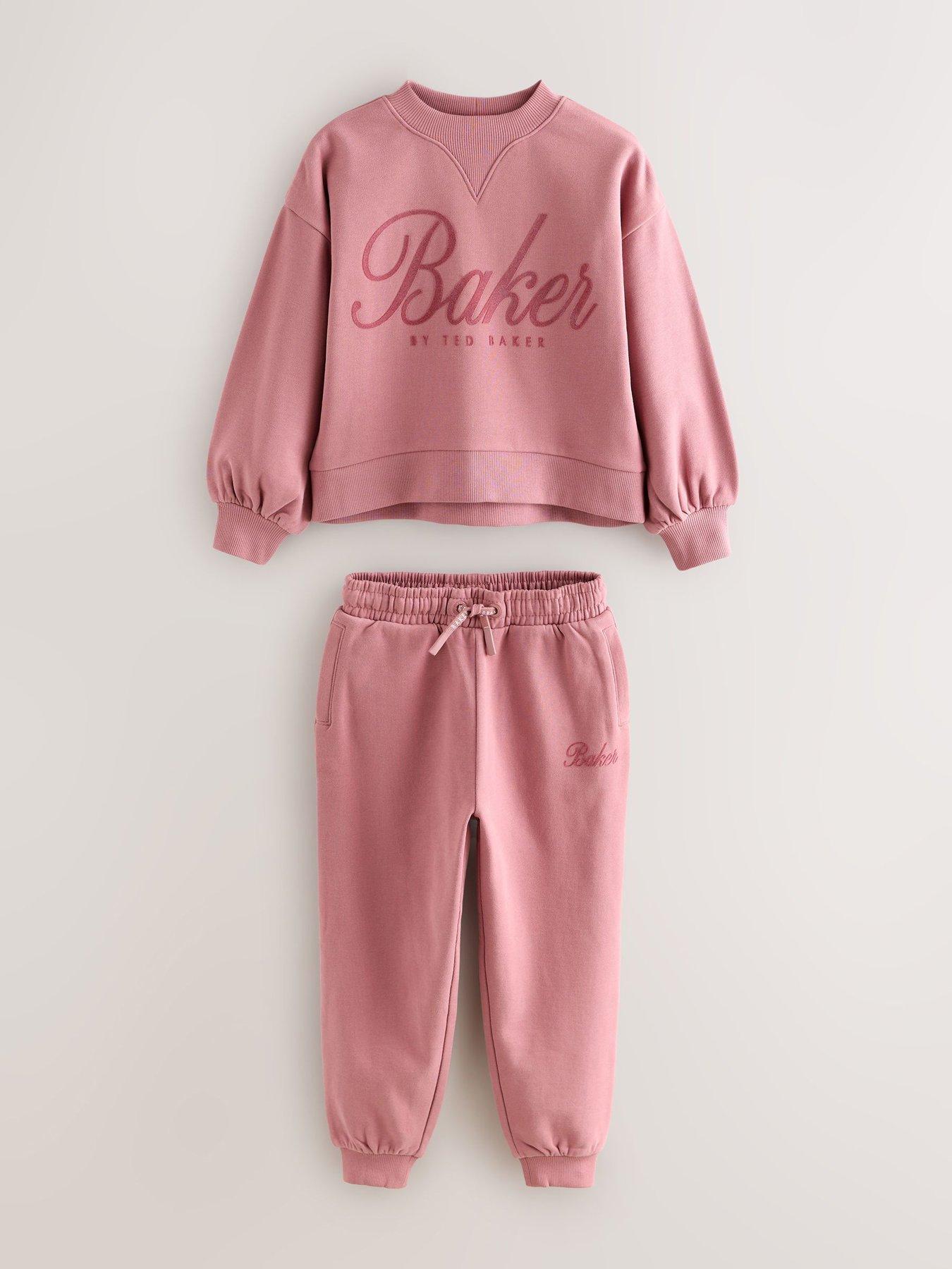 ted-baker-older-girls-logo-sweat-set-pinkdetail