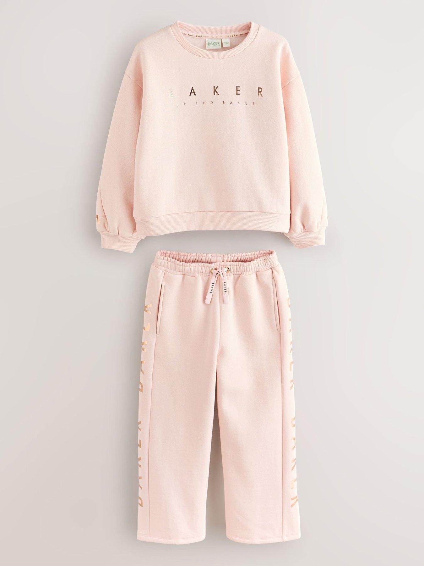 Ted Baker Older Girls Wide Leg Sweatshirt Set - Pink