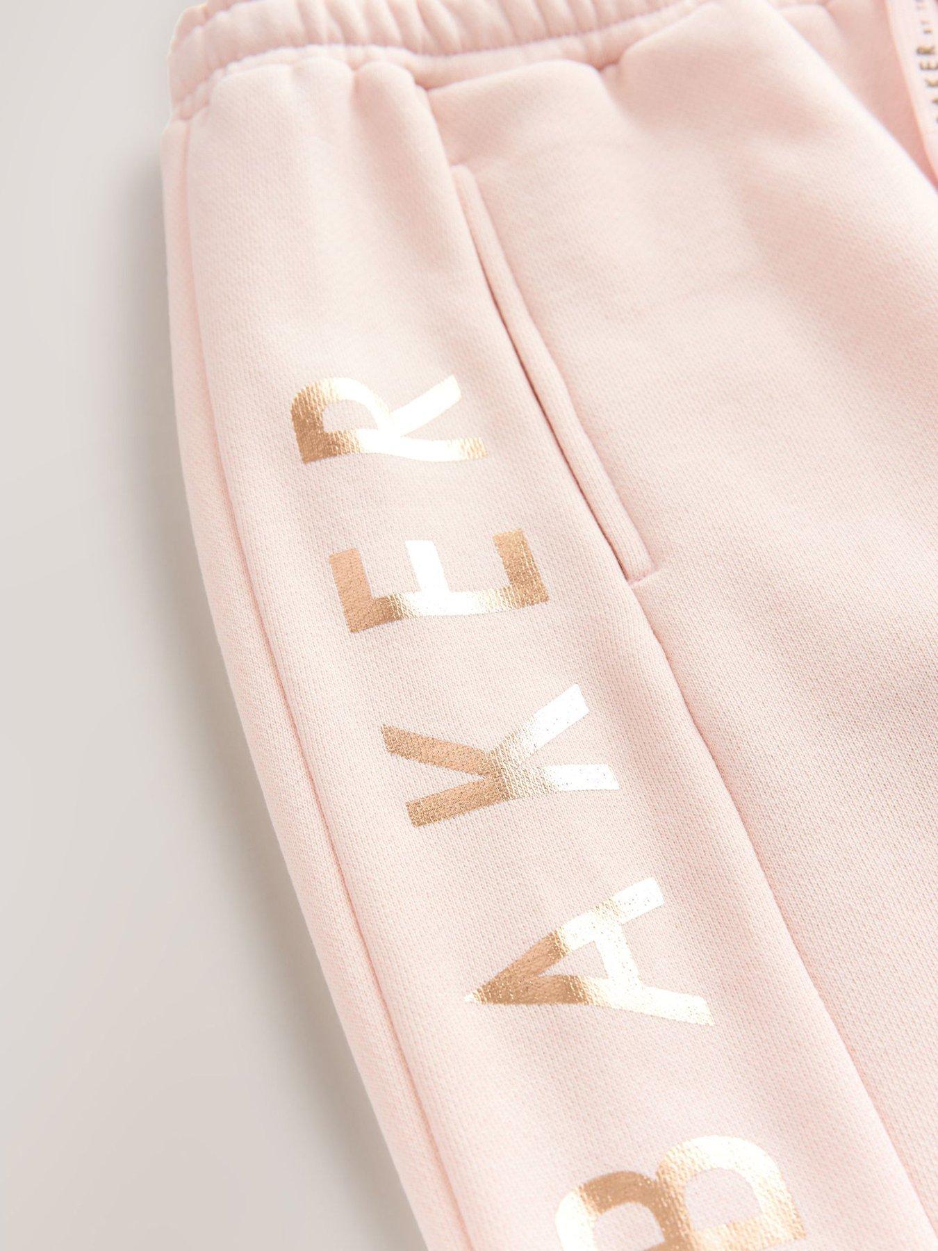 Image 6 of 6 of Ted Baker Older Girls Wide Leg Sweatshirt Set - Pink