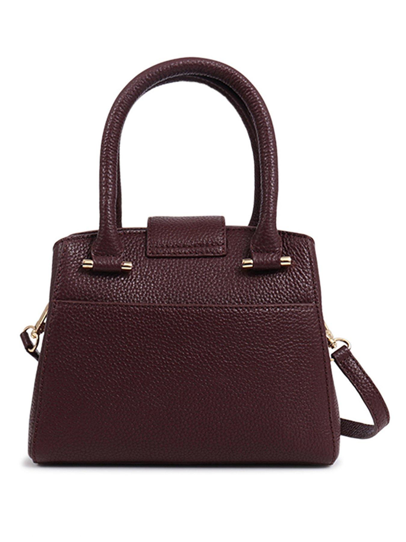 Image 3 of 4 of Jones The Bootmaker Whimsy Leather Shoulder Bag - Burgundy