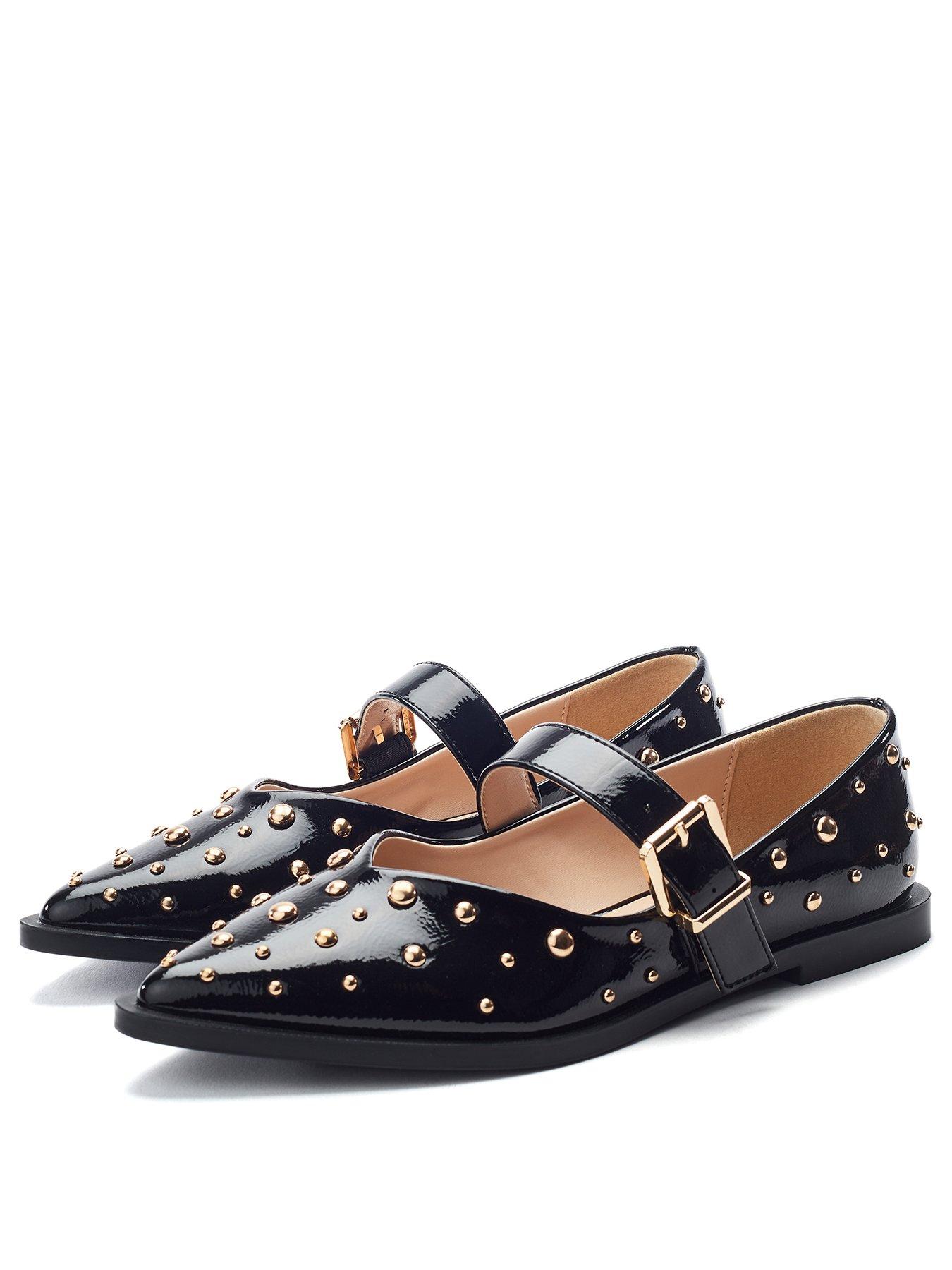 moda-in-pelle-flat-buckle-strap-mary-jane-with-stud-trim--blackstillFront