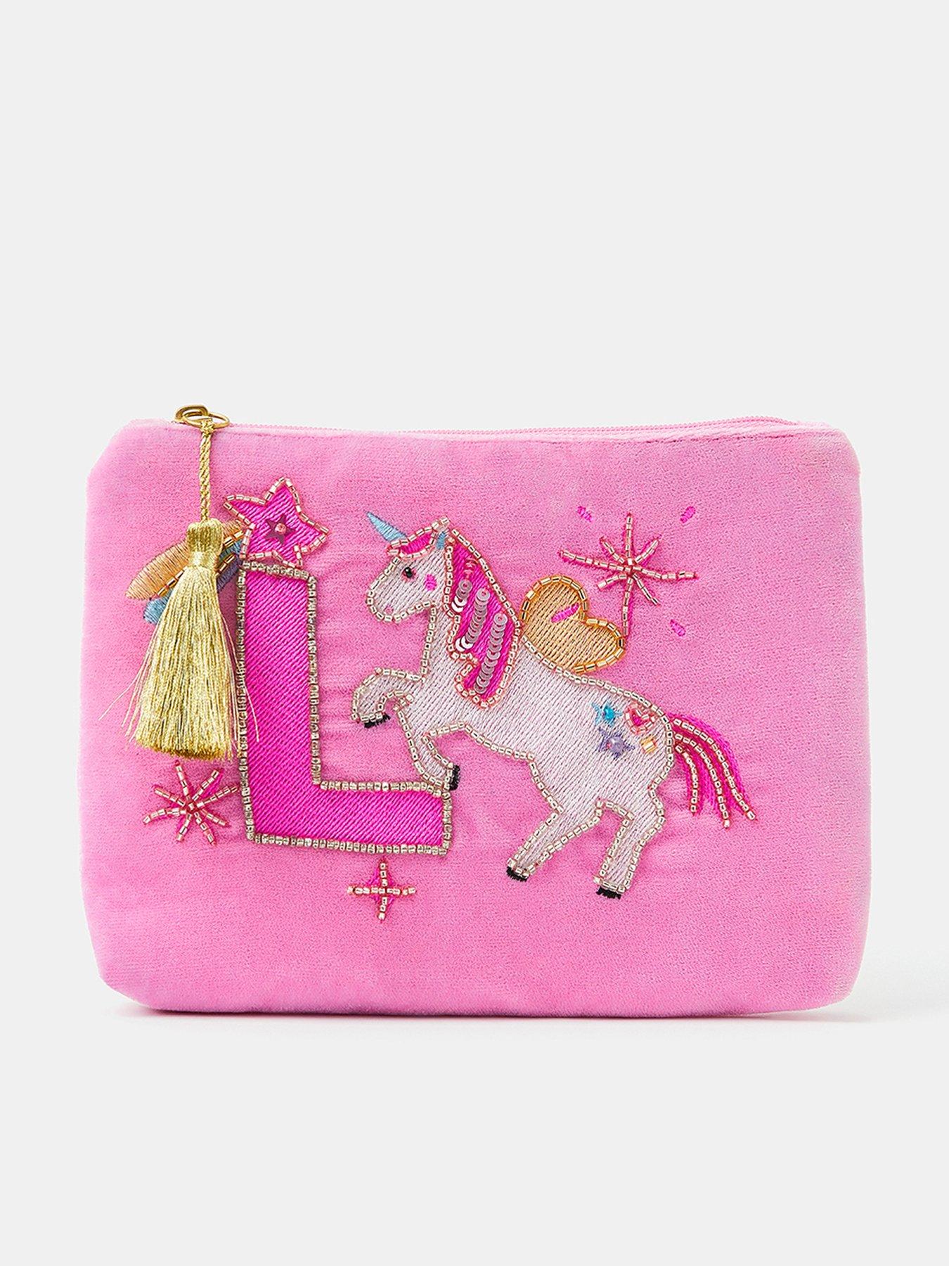 accessorize-girls-velvet-initial-pouch-pink