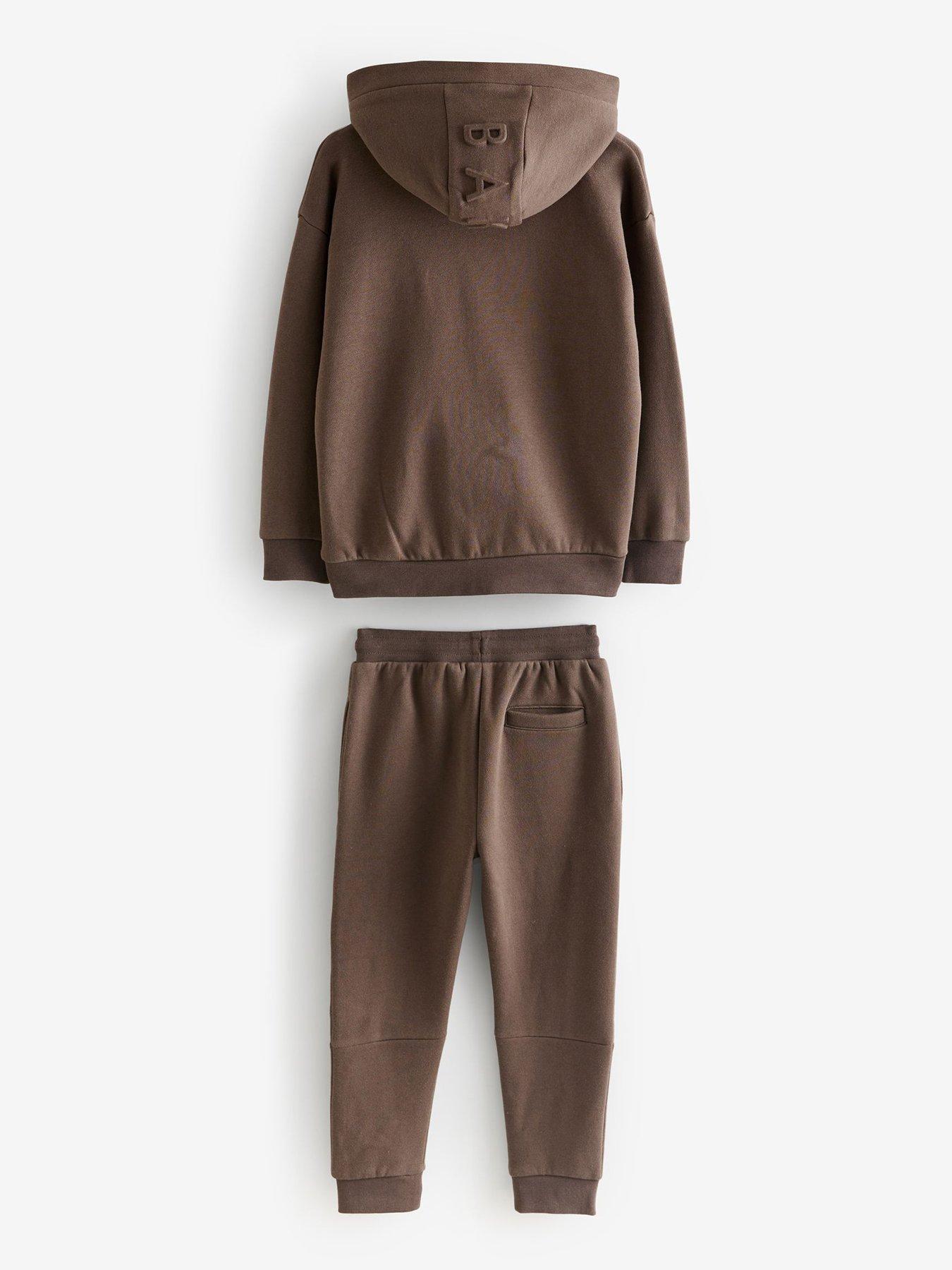 Image 2 of 5 of Ted Baker Older Boys Sweat Set - Brown
