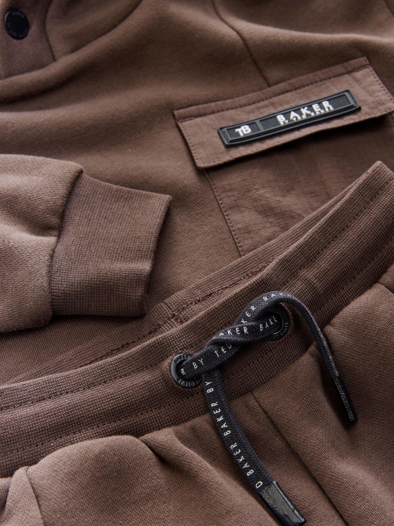 Image 4 of 5 of Ted Baker Older Boys Sweat Set - Brown