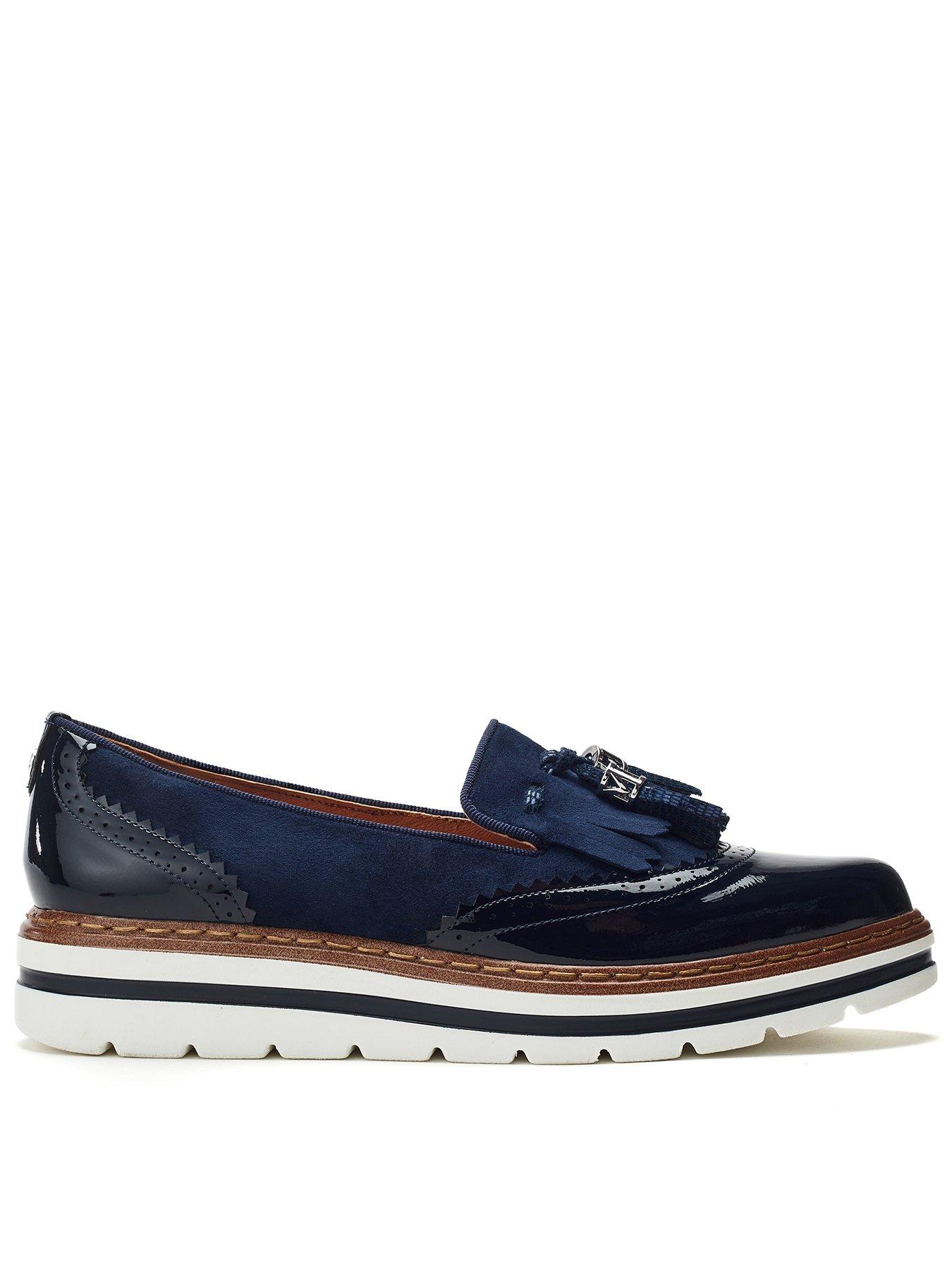 Image 1 of 5 of Moda In Pelle Ellee Loafers - Navy