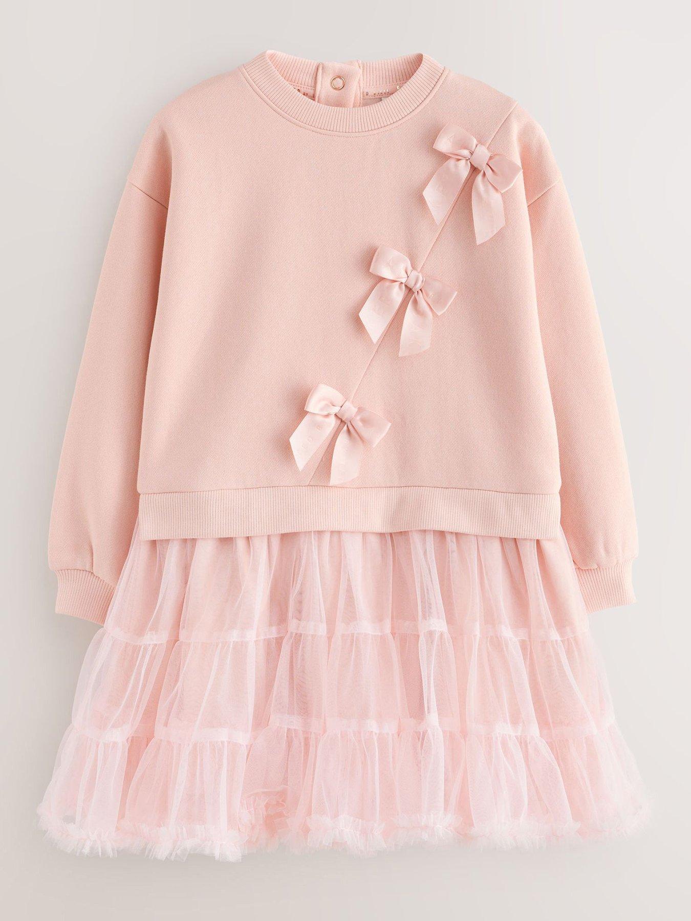 ted-baker-older-girls-mock-bow-dress-pink