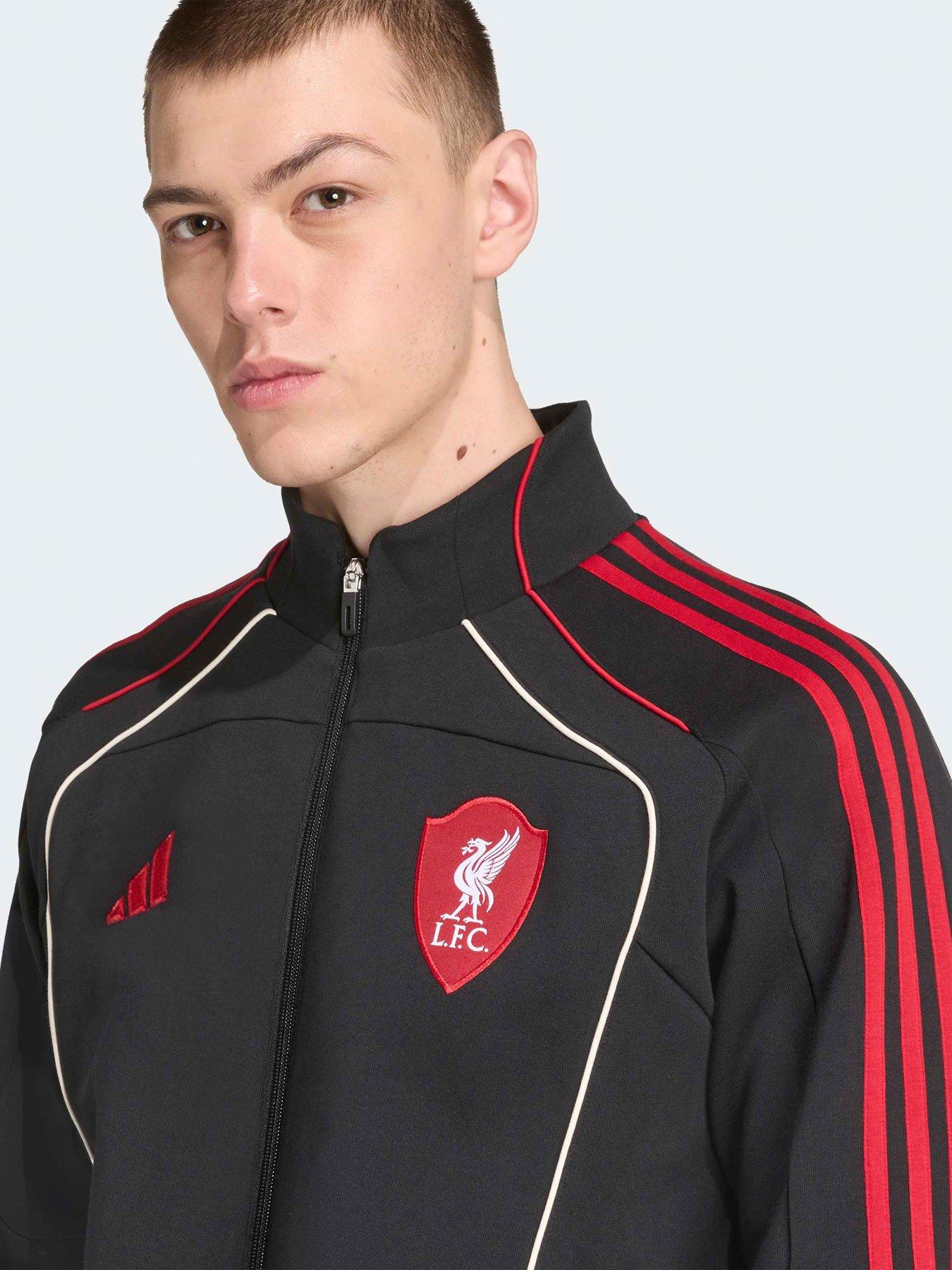 Image 4 of 5 of adidas Mens Liverpool Urban Purist Track Top - Black