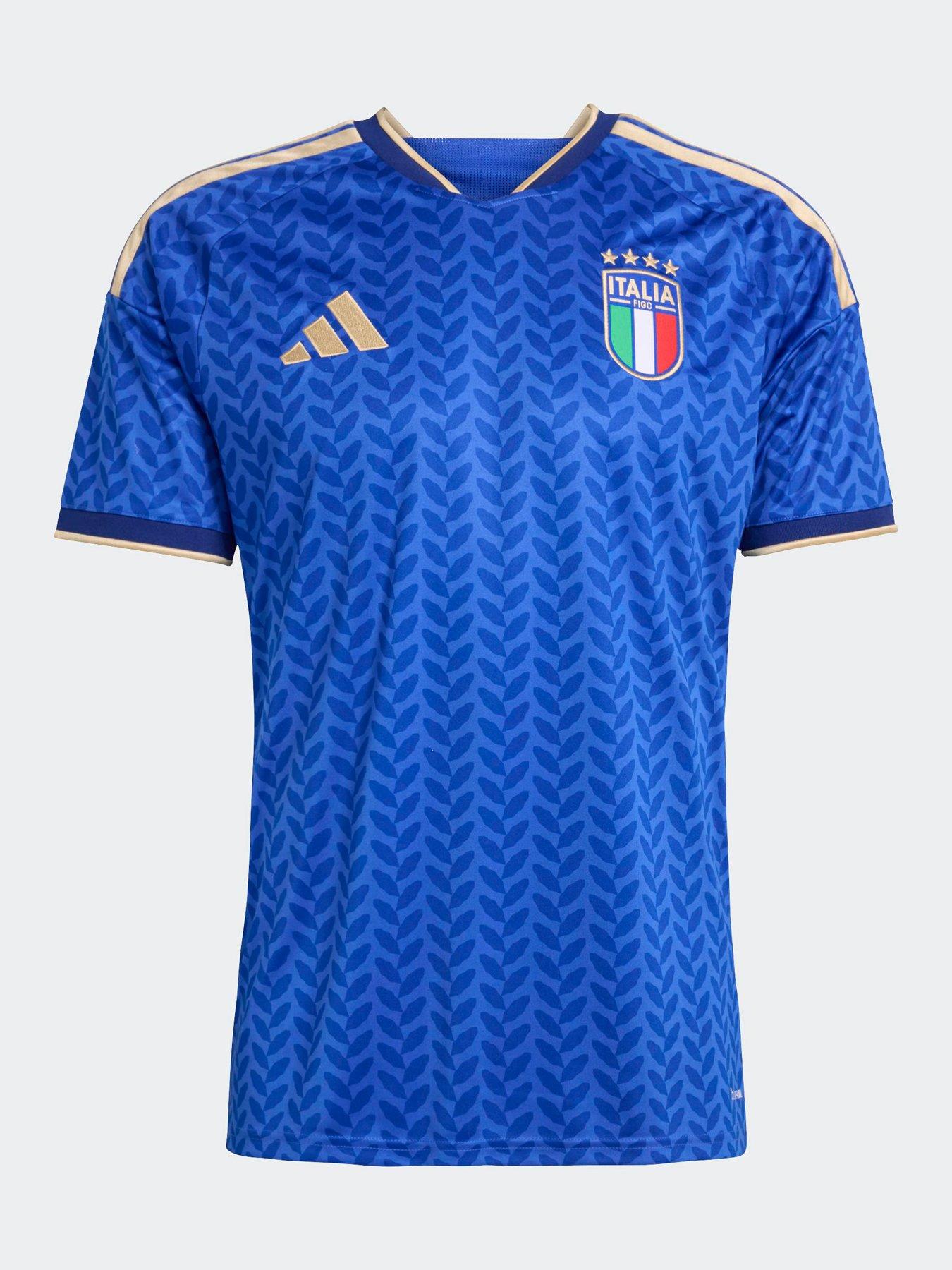 Image 1 of 2 of adidas Mens Italy Replica 26 Home Football Shirt - Blue