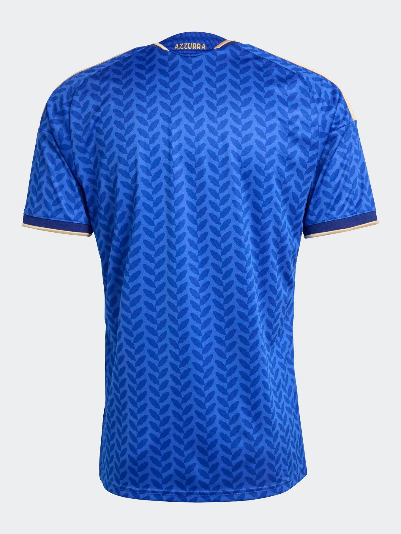 Image 2 of 2 of adidas Mens Italy Replica 26 Home Football Shirt - Blue