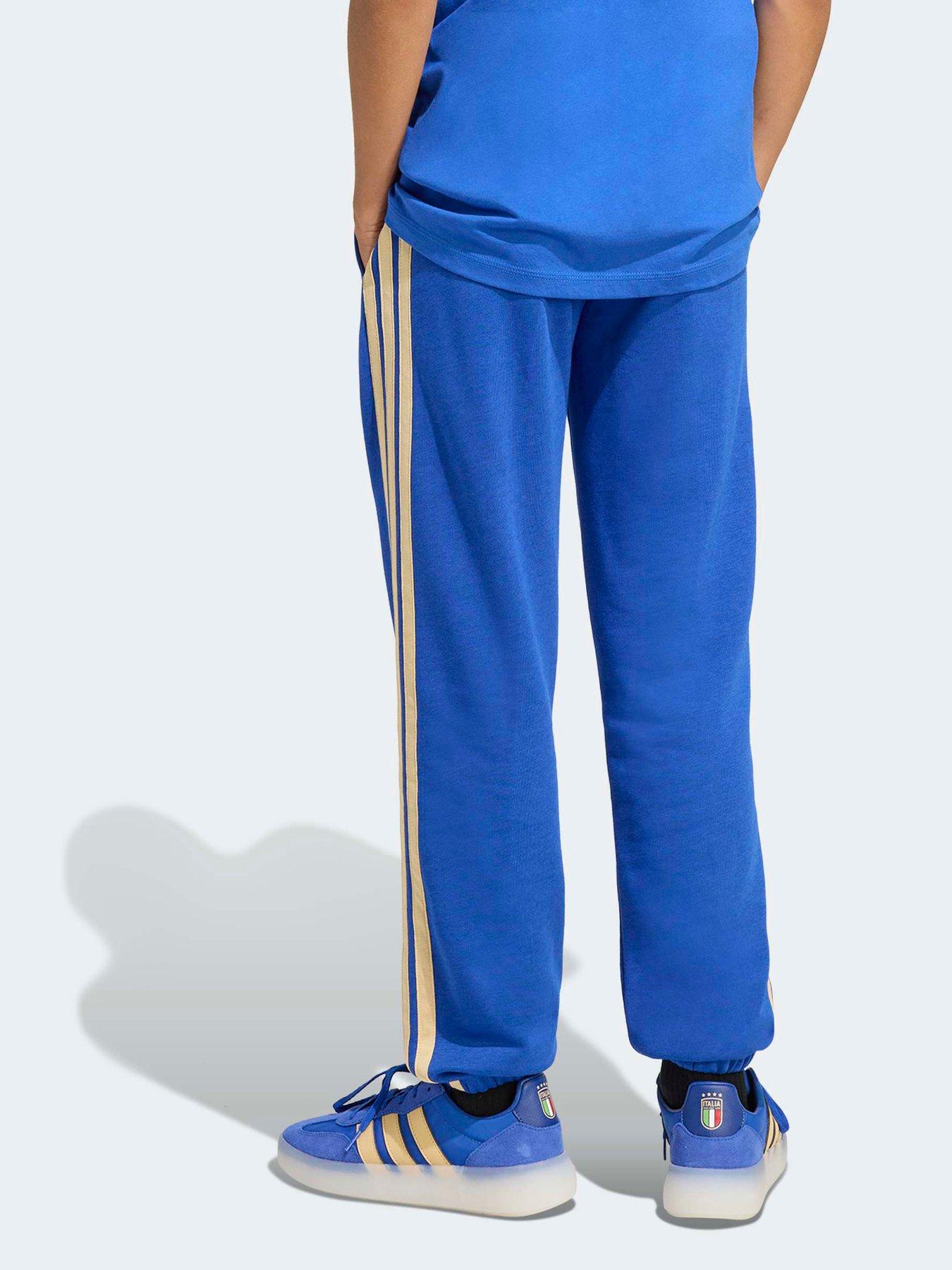 adidas-junior-italy-dna-tracksuit-bottoms-bluestillFront