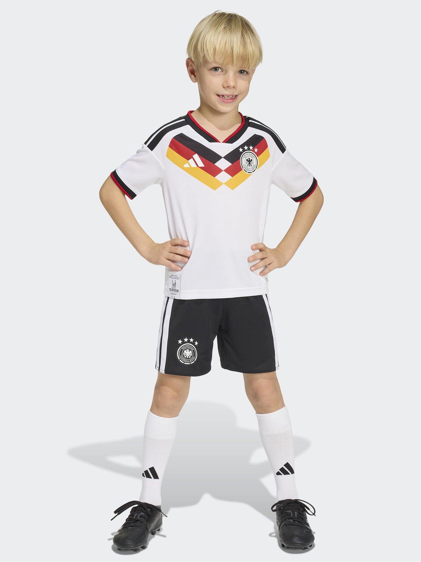 adidas Junior Germany Replica Home 26 Mini Football Kit - White
