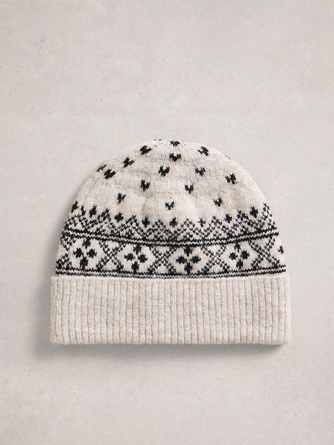 Image 2 of 2 of White Stuff Fairisle Heart Beanie - Multi