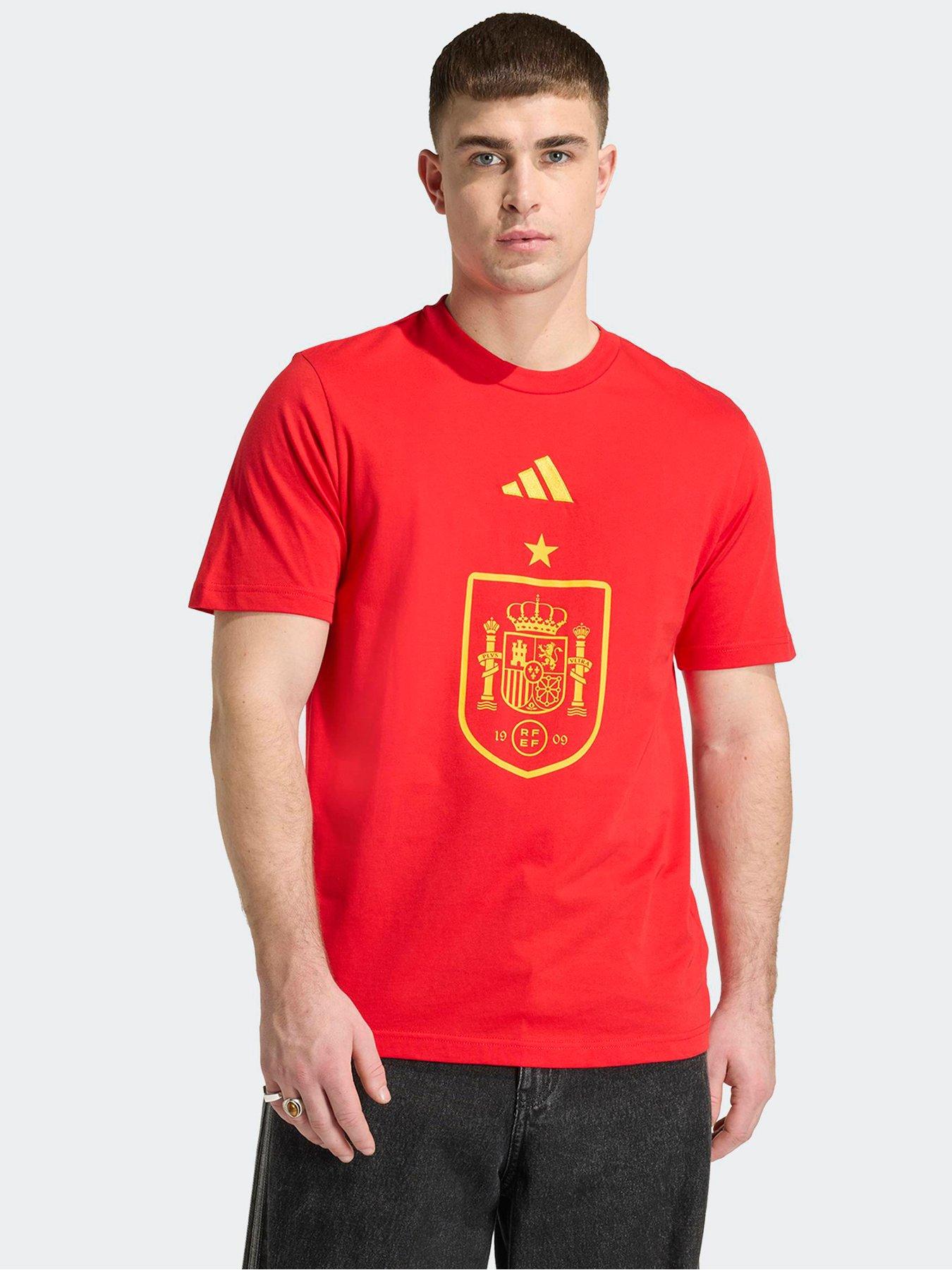 Image 1 of 5 of adidas Mens Spain DNA Graphic T-Shirt - Red