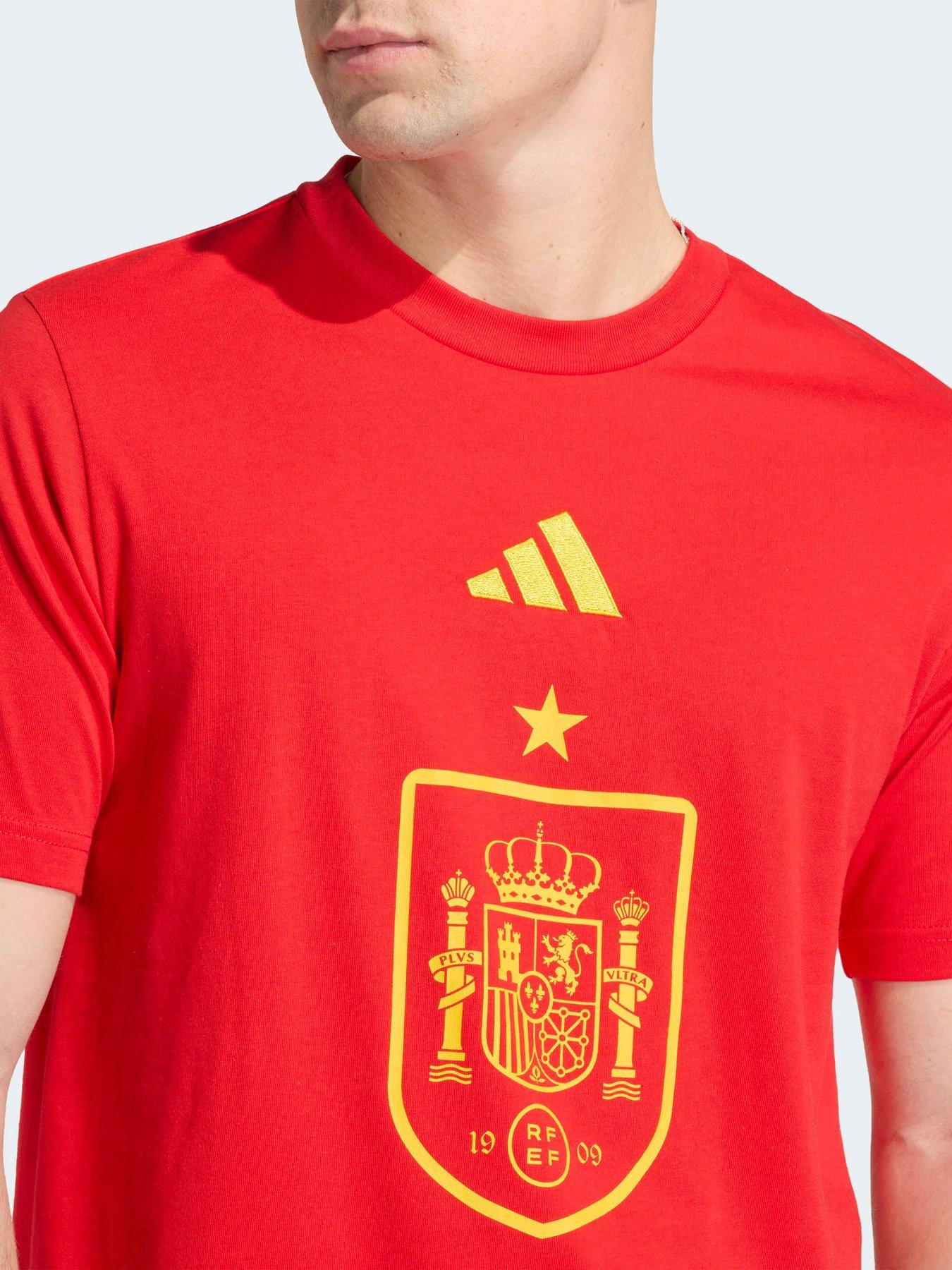 Image 4 of 5 of adidas Mens Spain DNA Graphic T-Shirt - Red