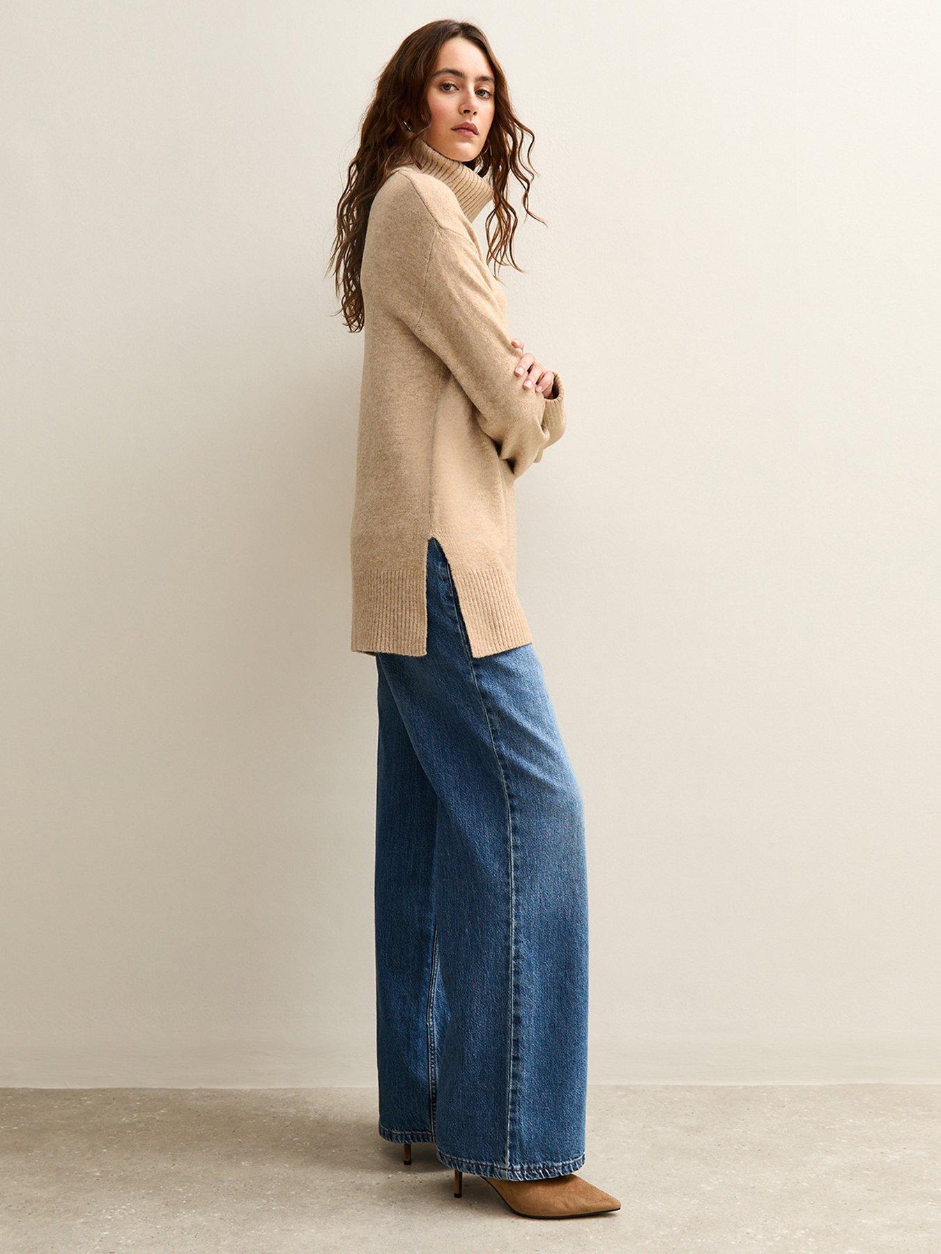 new-look-camel-longline-roll-neck-jumperback