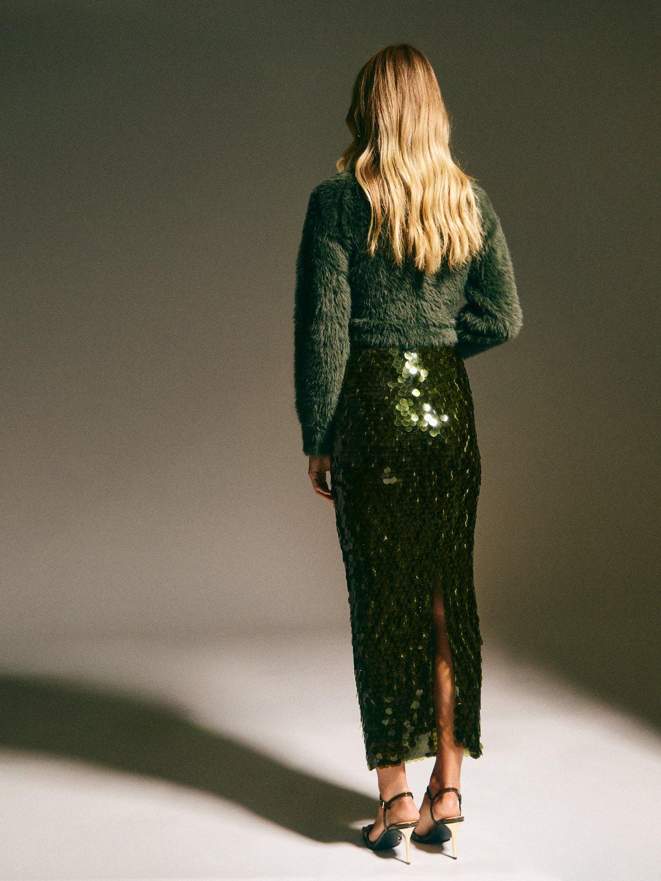 new-look-khaki-sequin-midi-skirtstillFront