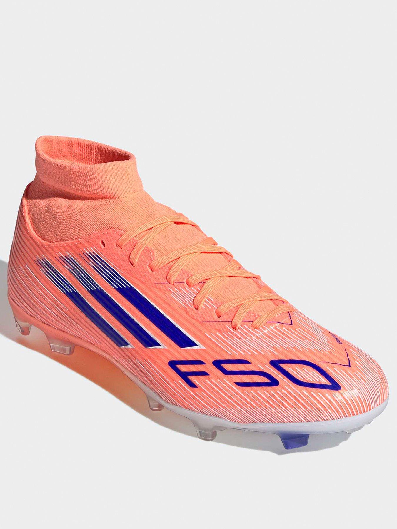 Image 2 of 7 of adidas Mens F50 League Firm Ground Mid Football Boot - Orange