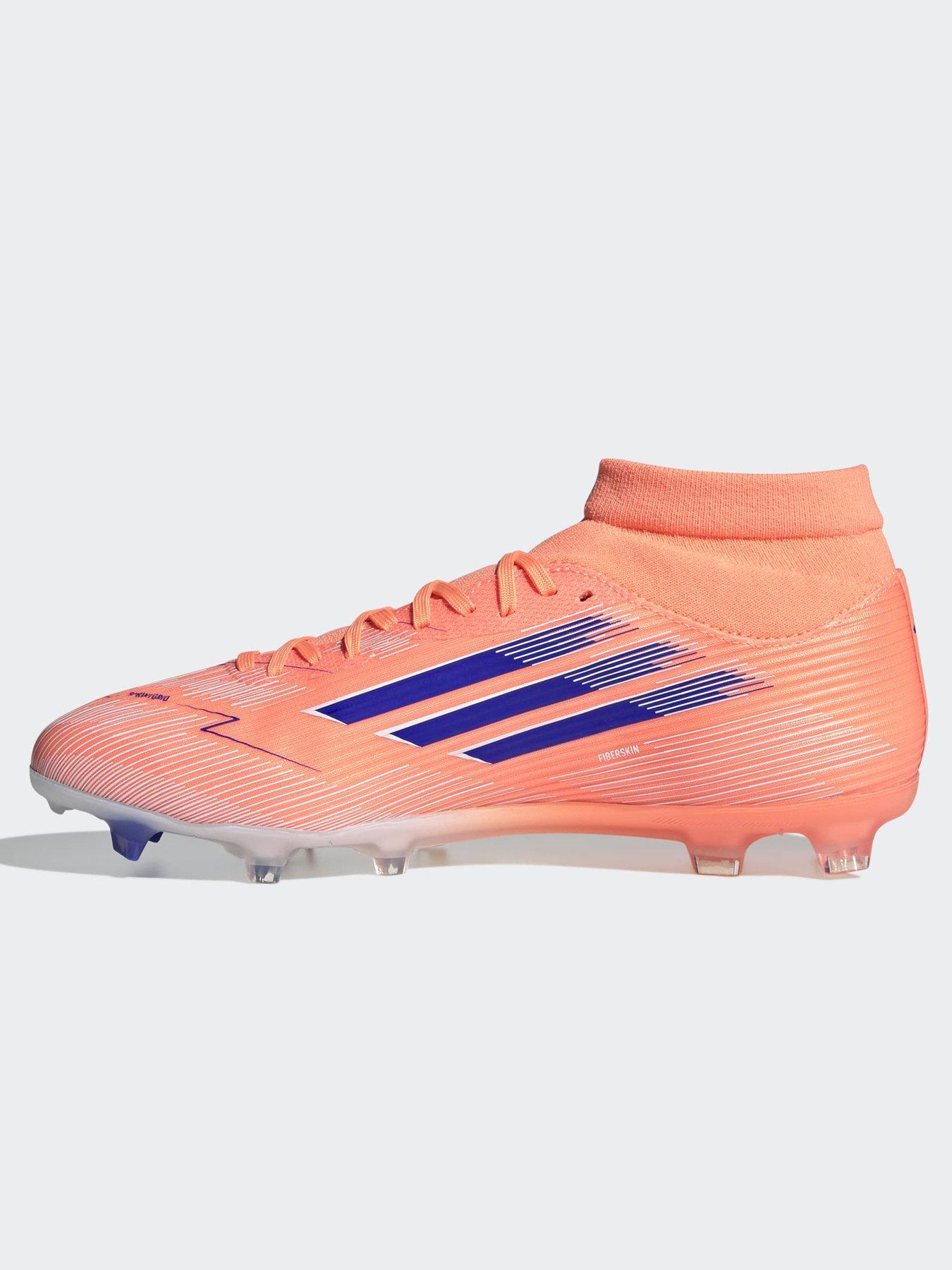 Image 6 of 7 of adidas Mens F50 League Firm Ground Mid Football Boot - Orange