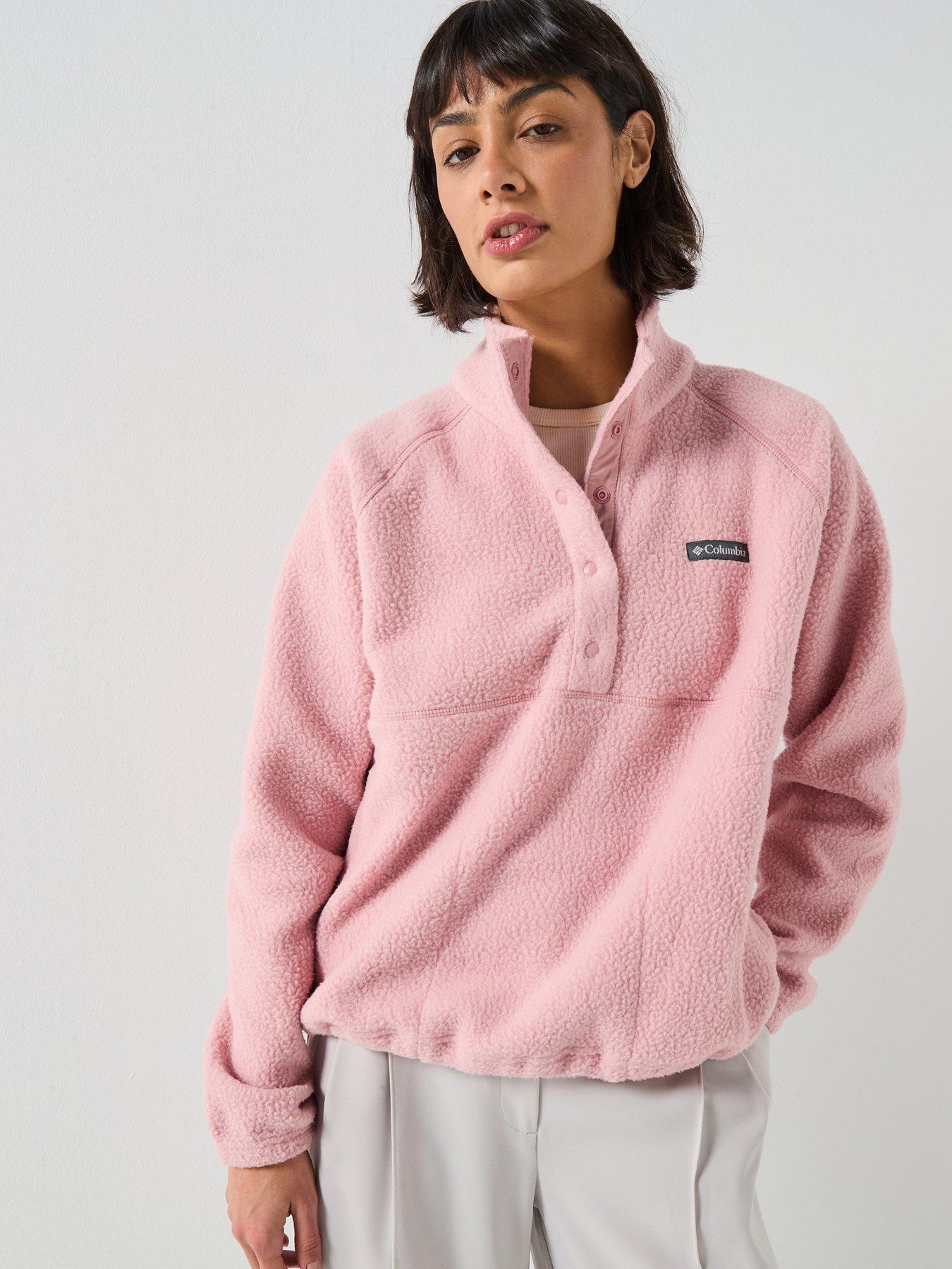 Columbia Womens Jasper Ridge Pebbled Fleece - Pink