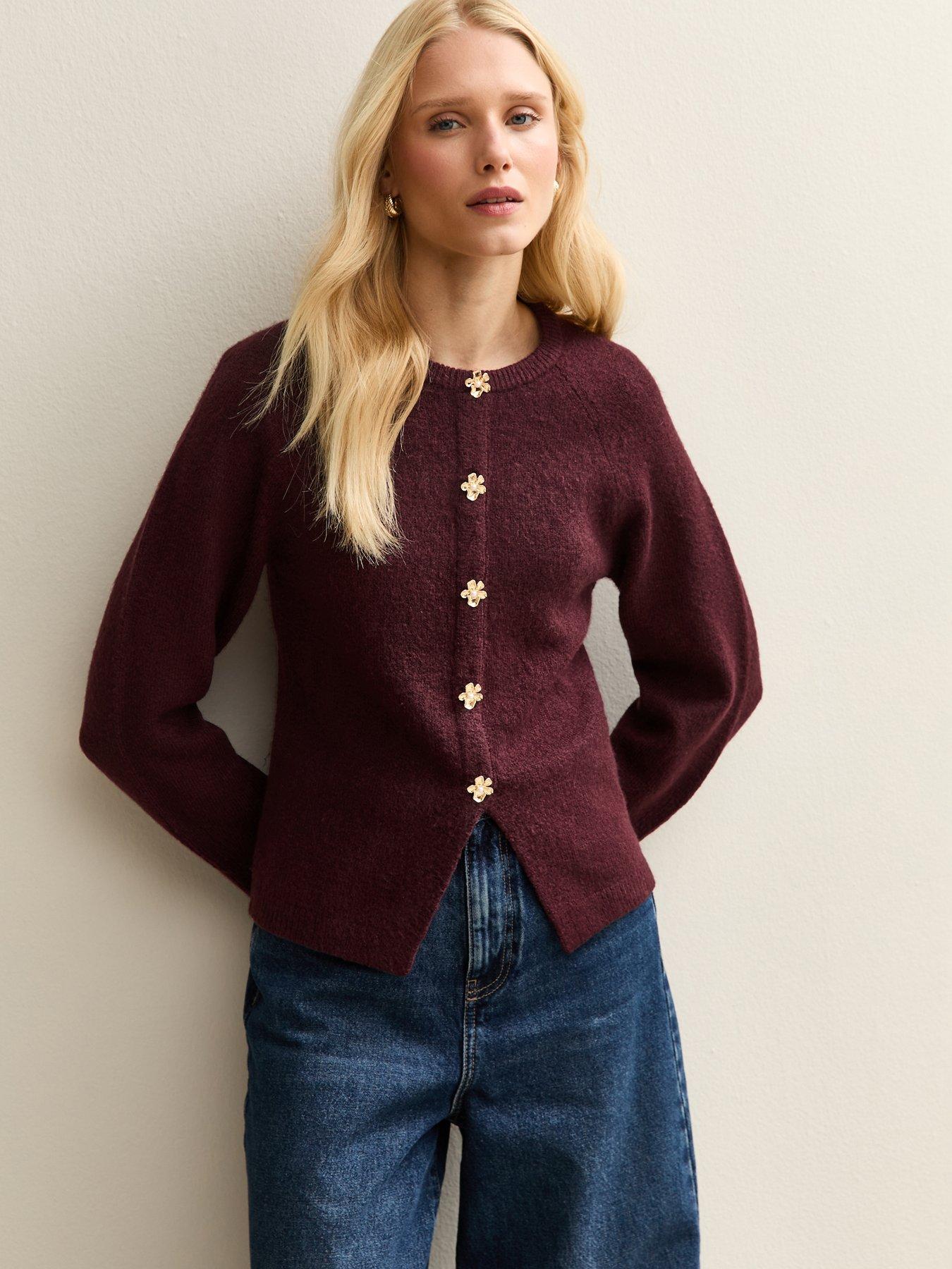 new-look-flower-appliqueacute-jumper-burgundy