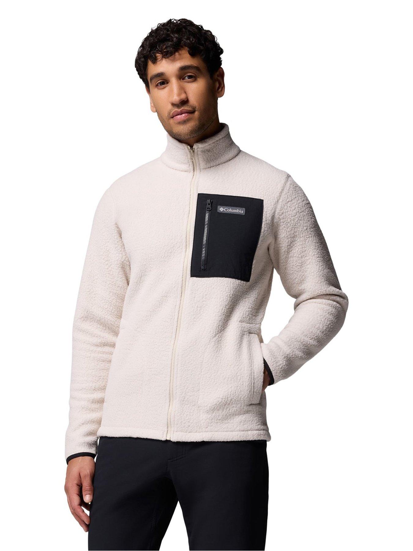 columbia-mens-jasper-ridge-pebbled-full-zip-fleece-beige