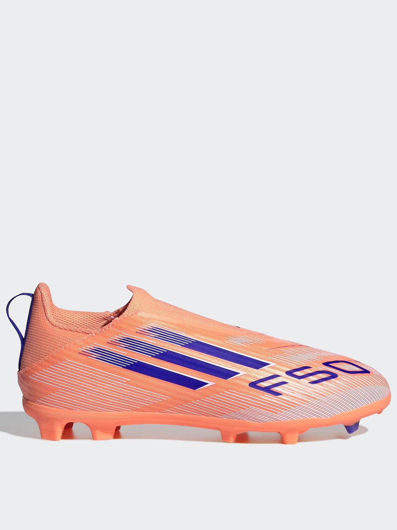 adidas Junior F50 League Laceless Firm Ground Football Boot - Orange