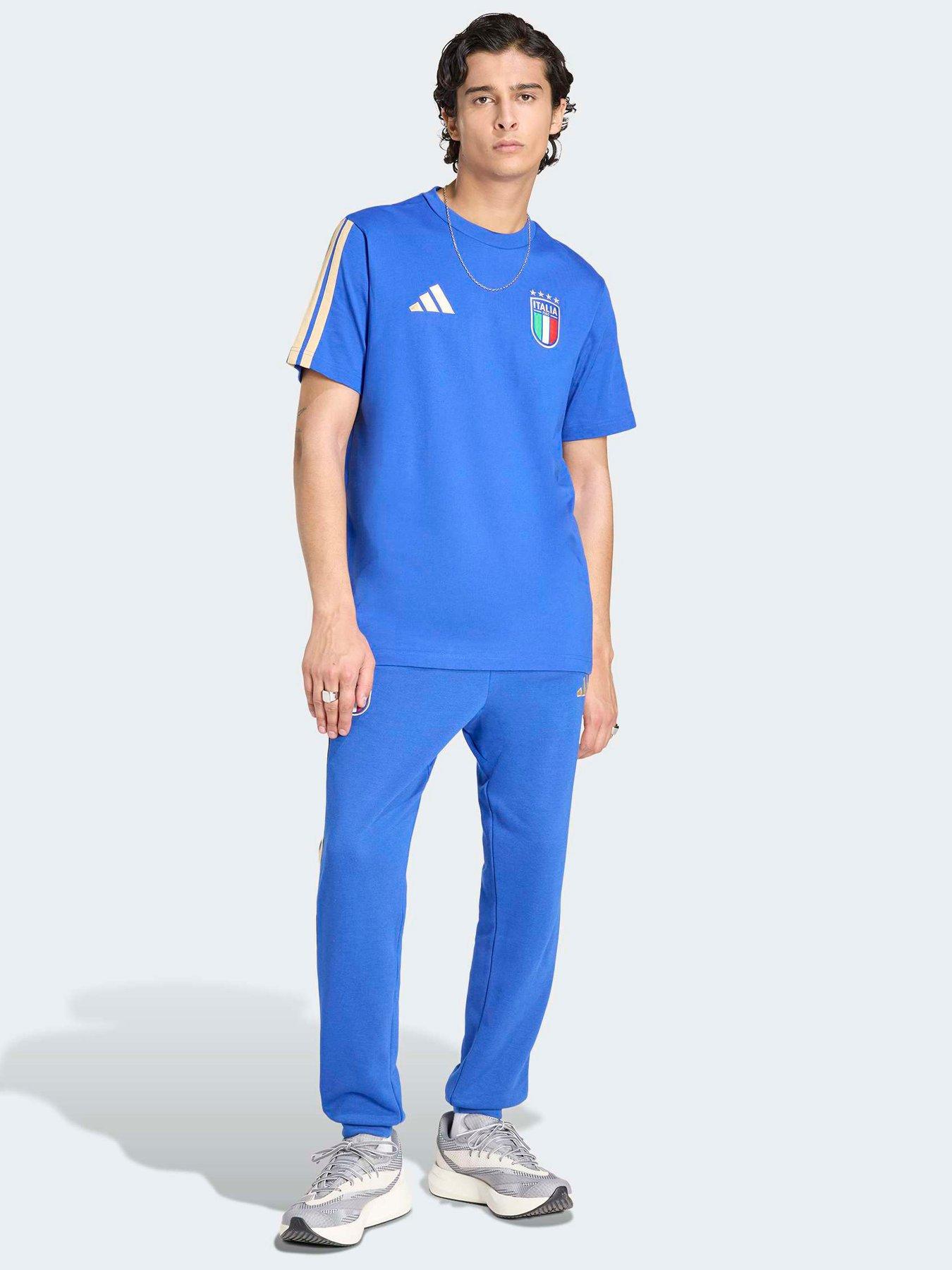 Image 3 of 5 of adidas Mens Italy DNA T-Shirt - Blue