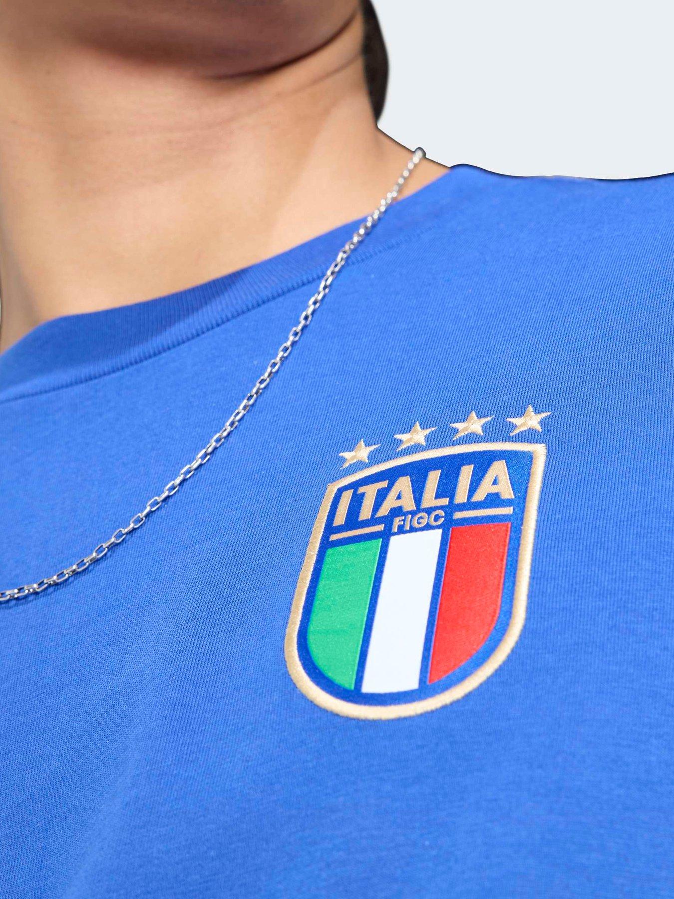 Image 4 of 5 of adidas Mens Italy DNA T-Shirt - Blue