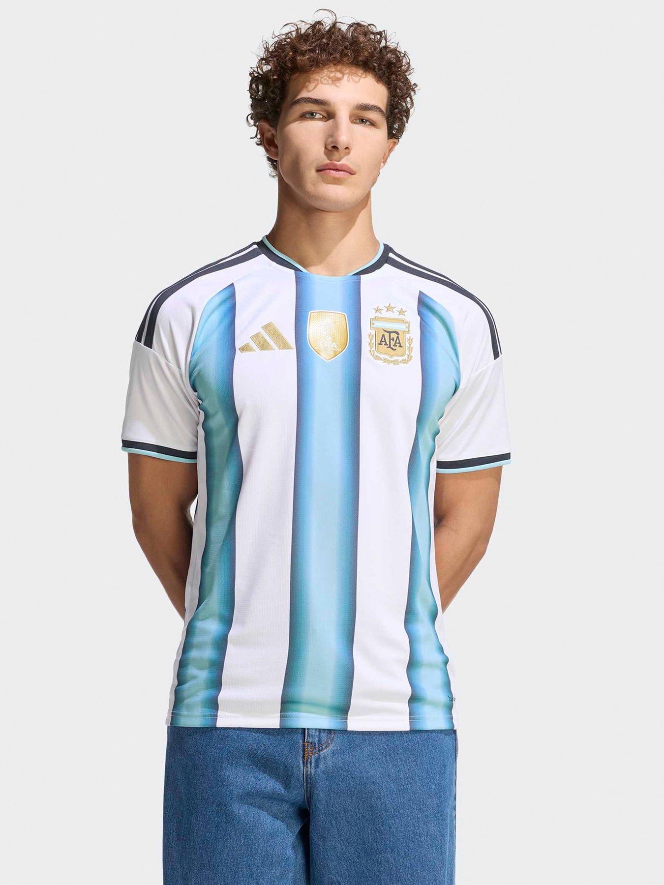 adidas Mens Argentina Replica 26 Home Football Shirt - White