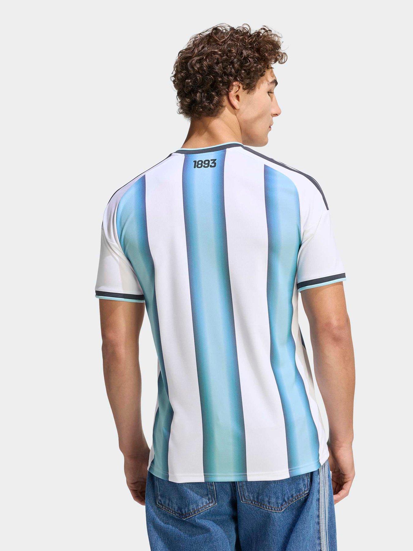 Image 4 of 6 of adidas Mens Argentina Replica 26 Home Football Shirt - White